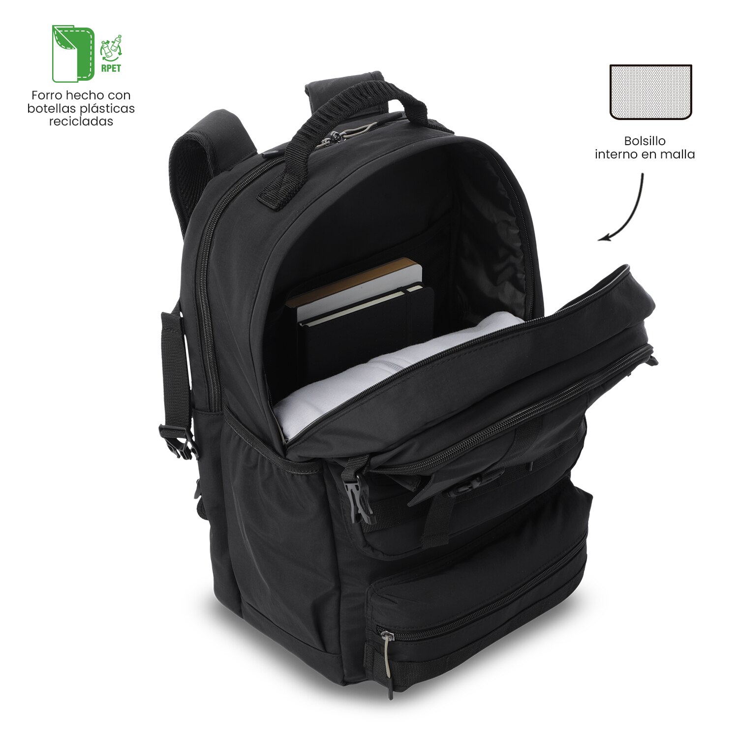 Mochila Executiva Totto Spa Xl Preto-8