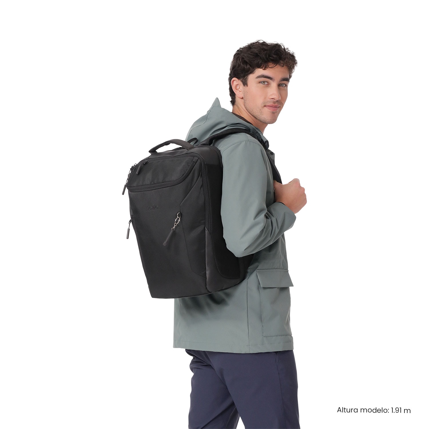 Mochila Executiva Totto Tork Preto-3