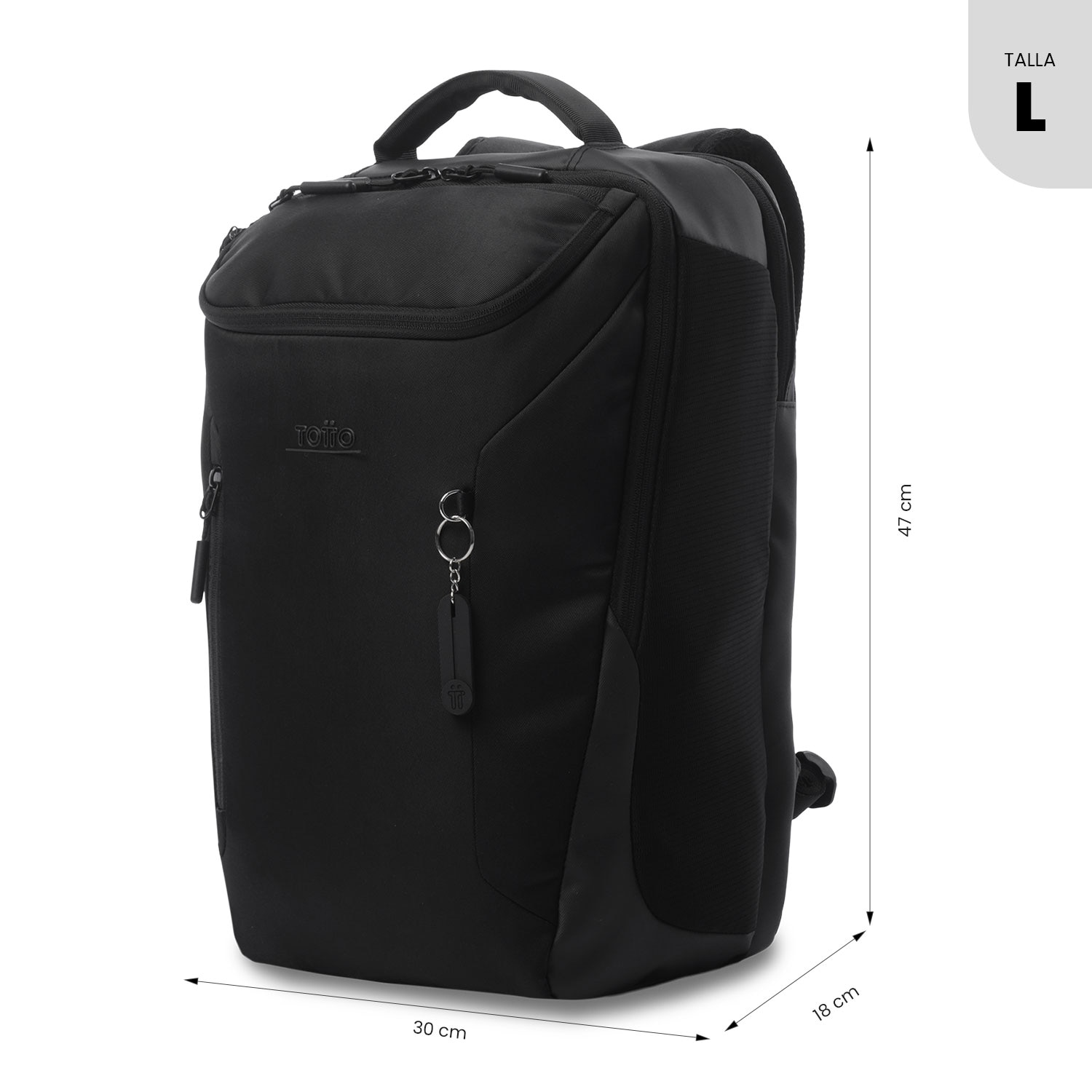 Mochila Executiva Totto Tork Preto-4