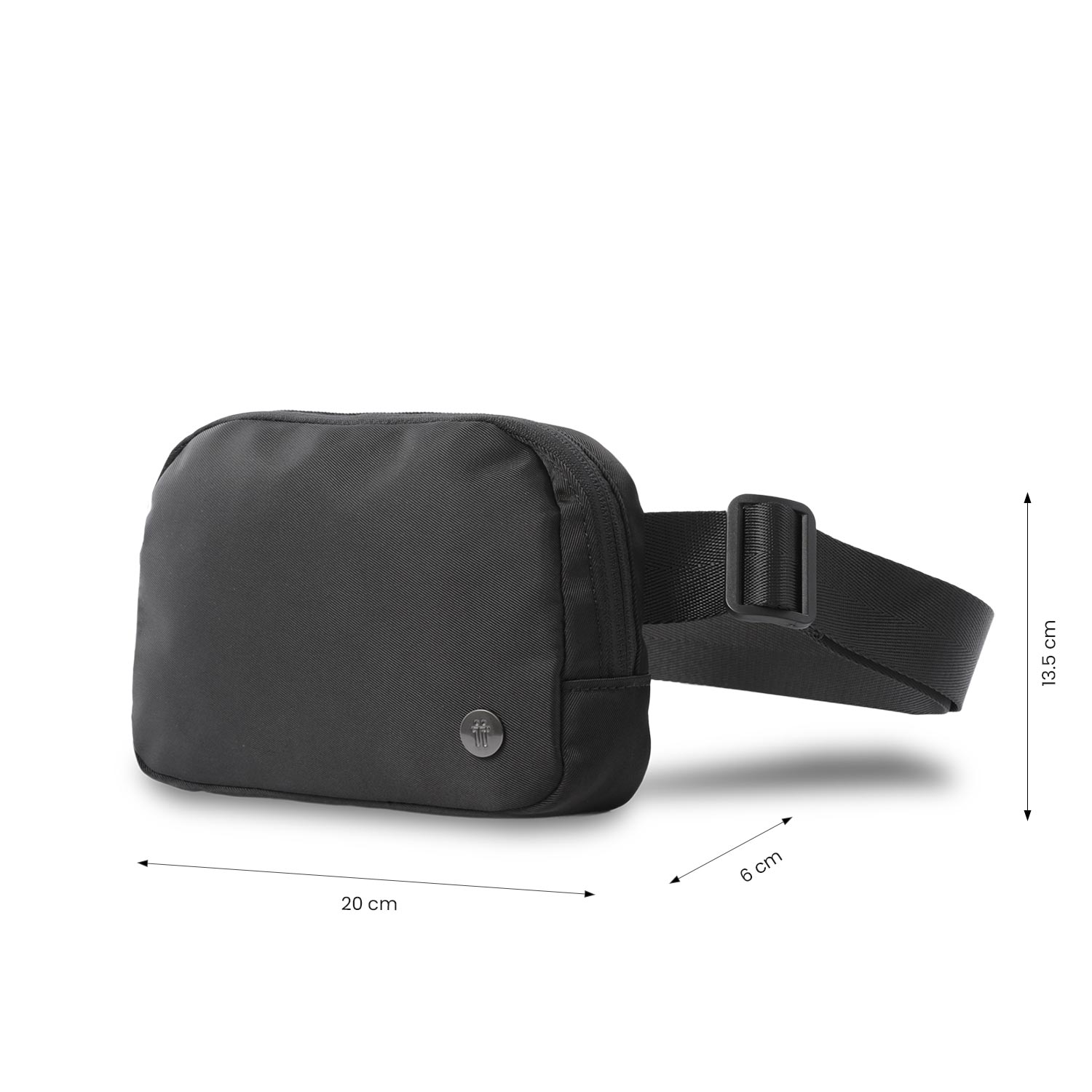 Bolsa de Cintura Totto Freya Preto-4