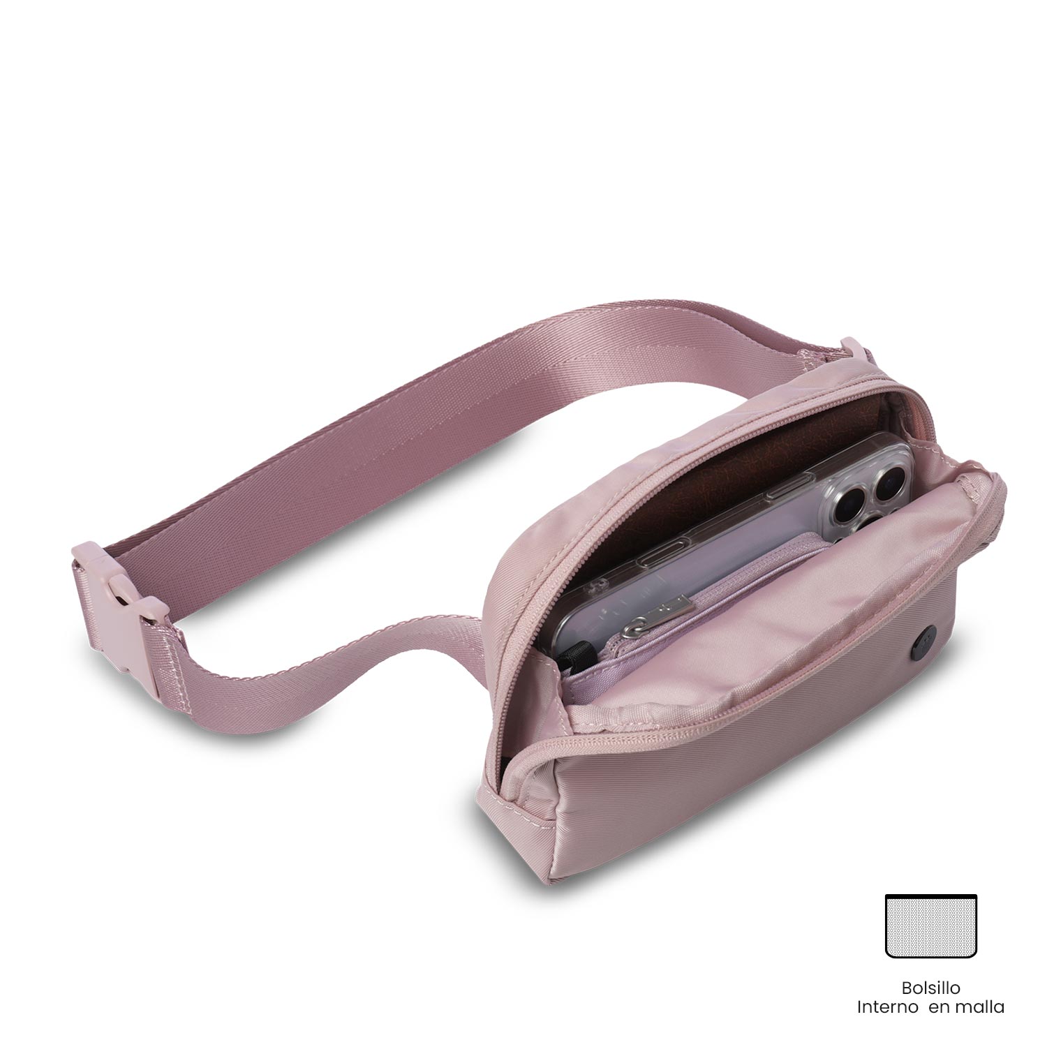 Bolsa de Cintura Totto Freya Roxo-5