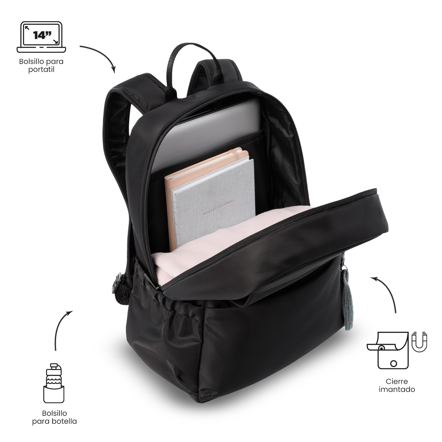 Mochila Executiva Totto Corneana M Preto-6
