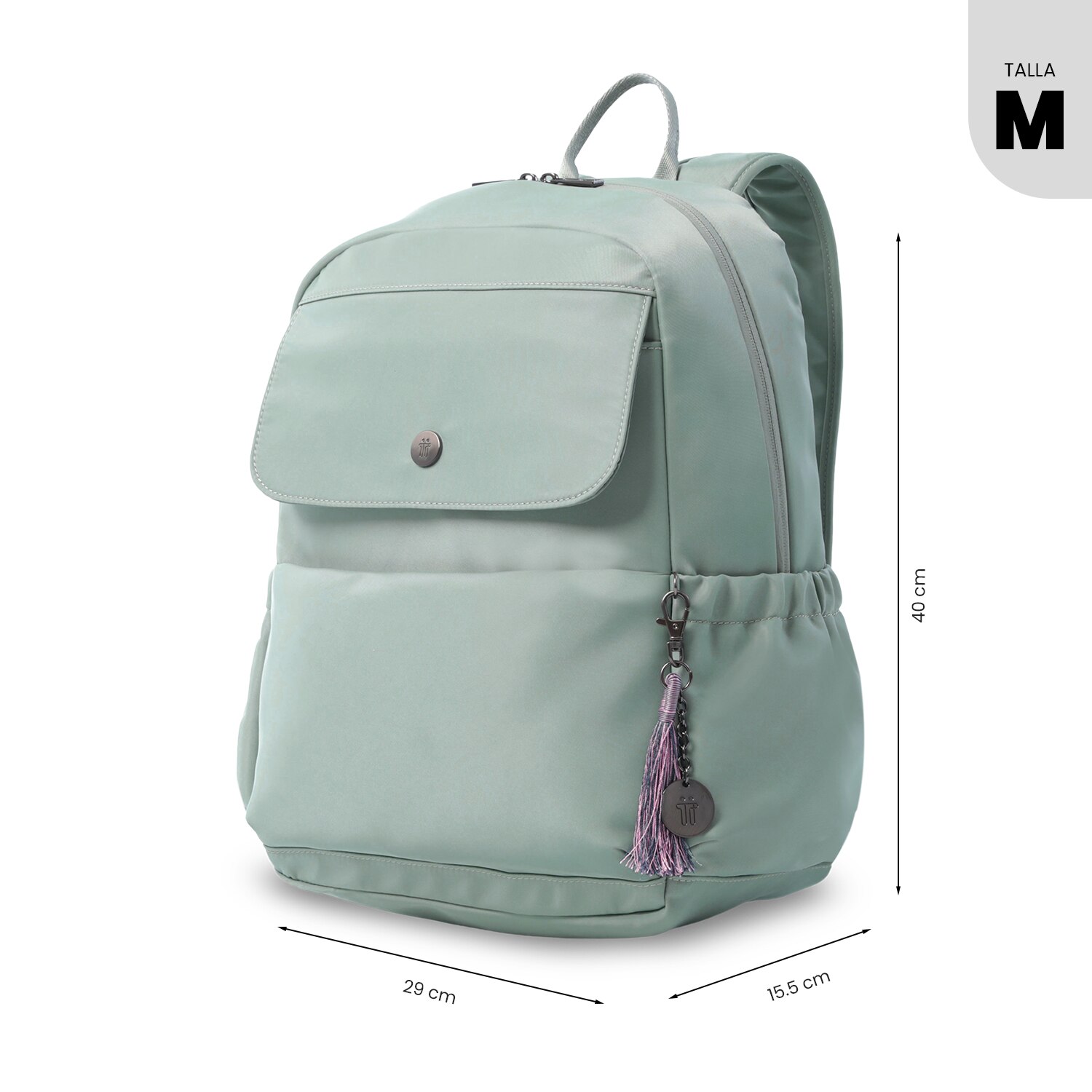 Mochila Executiva Totto Corneana M Verde-4