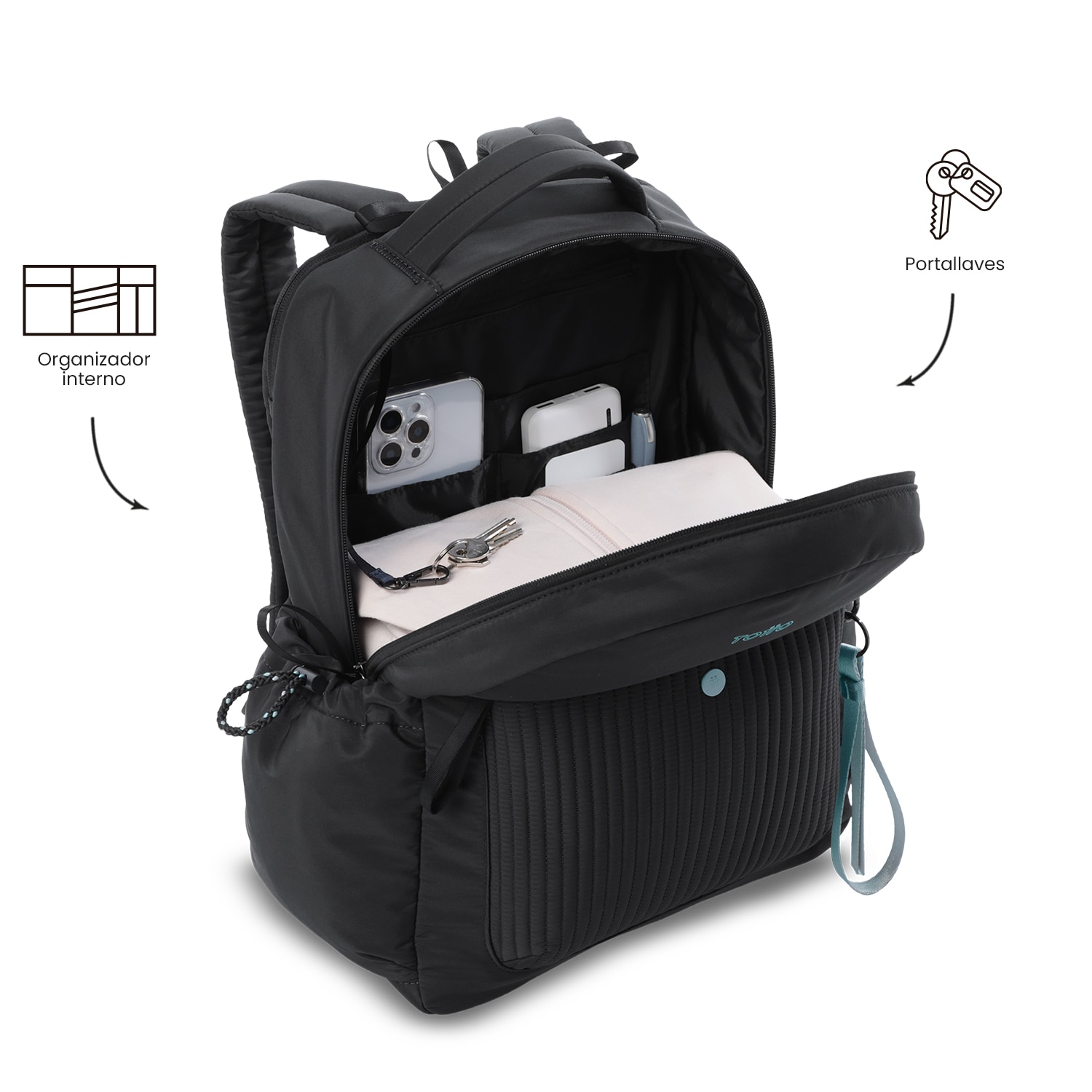Mochila Executiva Totto Praga Preto-7