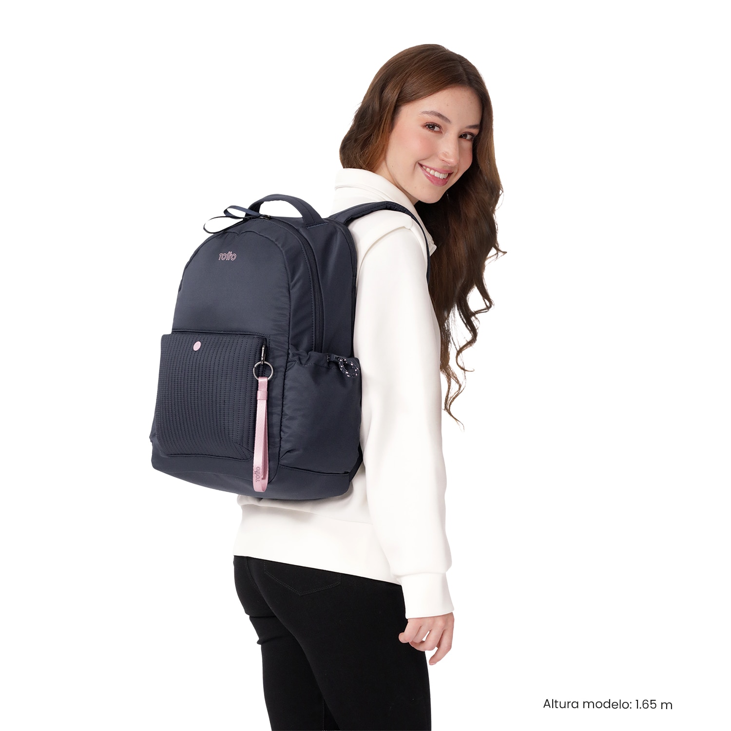 Mochila Executiva Totto Praga Azul-3