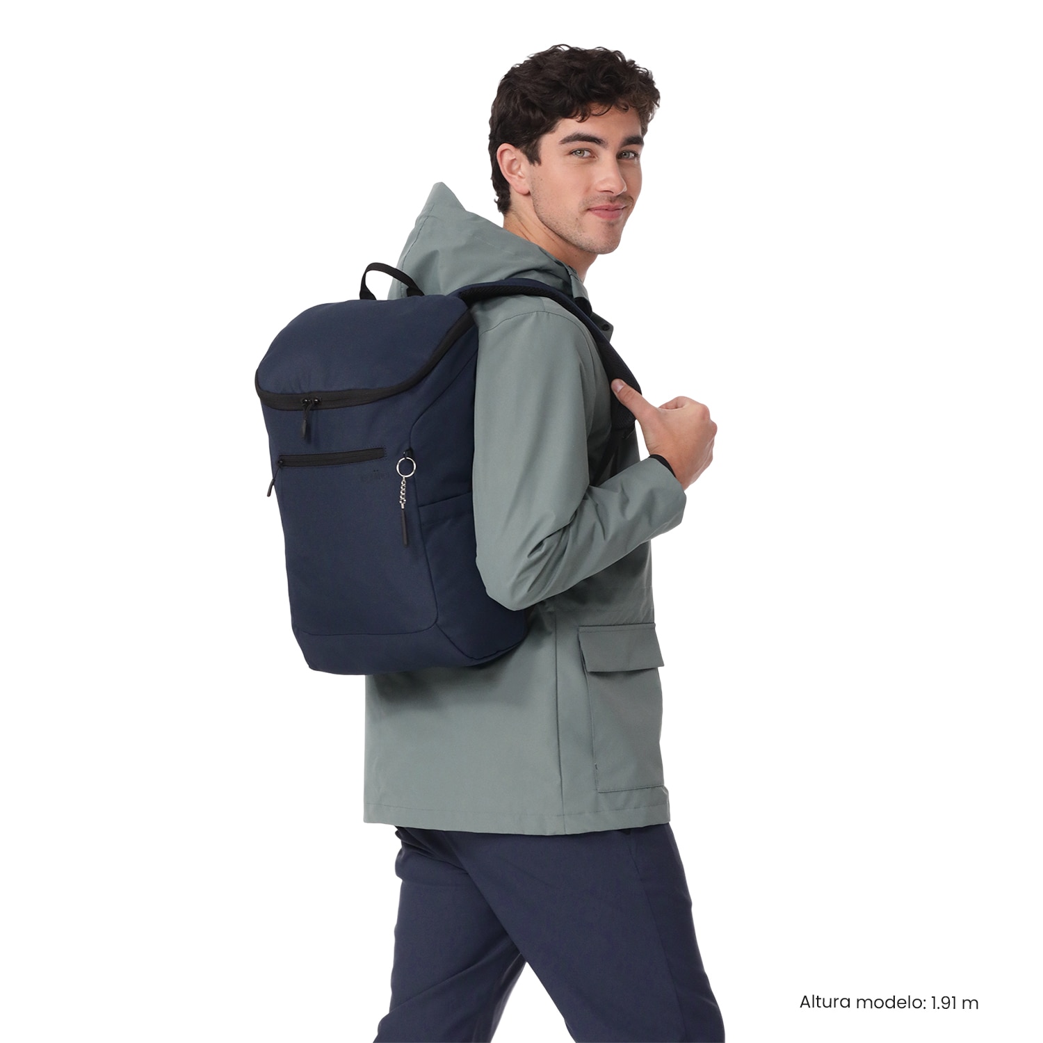 Mochila Executiva Totto Rap Azul-3