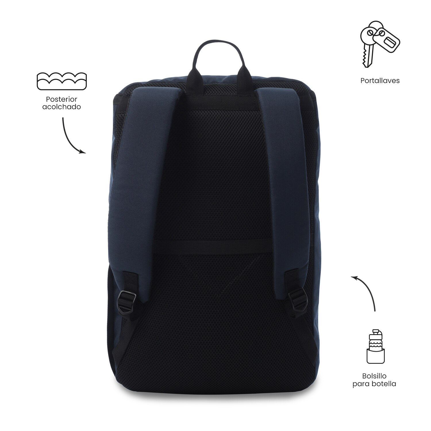 Mochila Executiva Totto Rap Azul-5