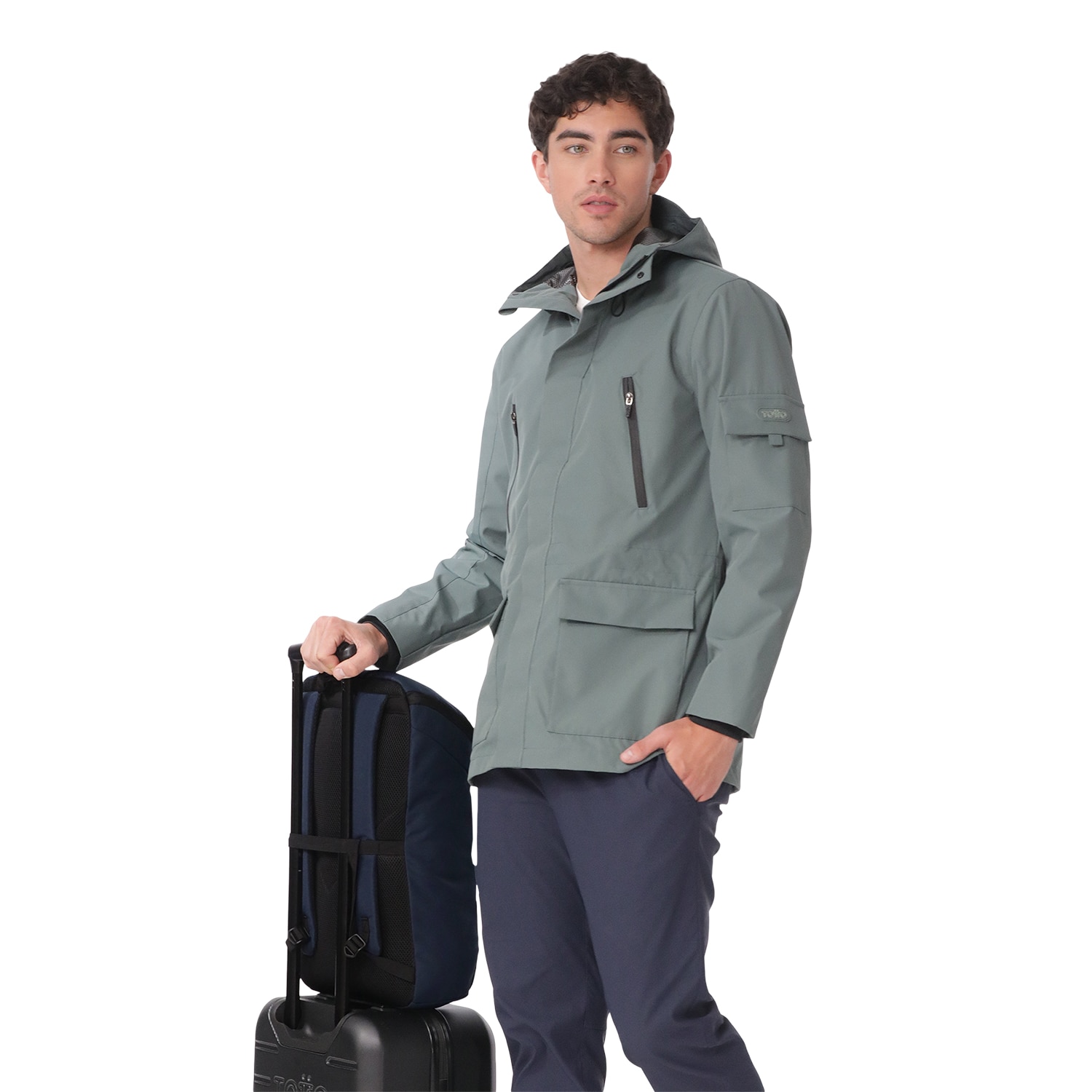 Mochila Executiva Totto Rap Azul-7