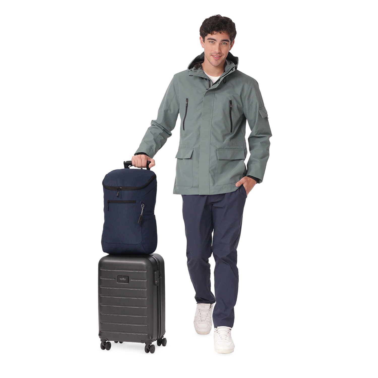 Mochila Executiva Totto Rap Azul-8