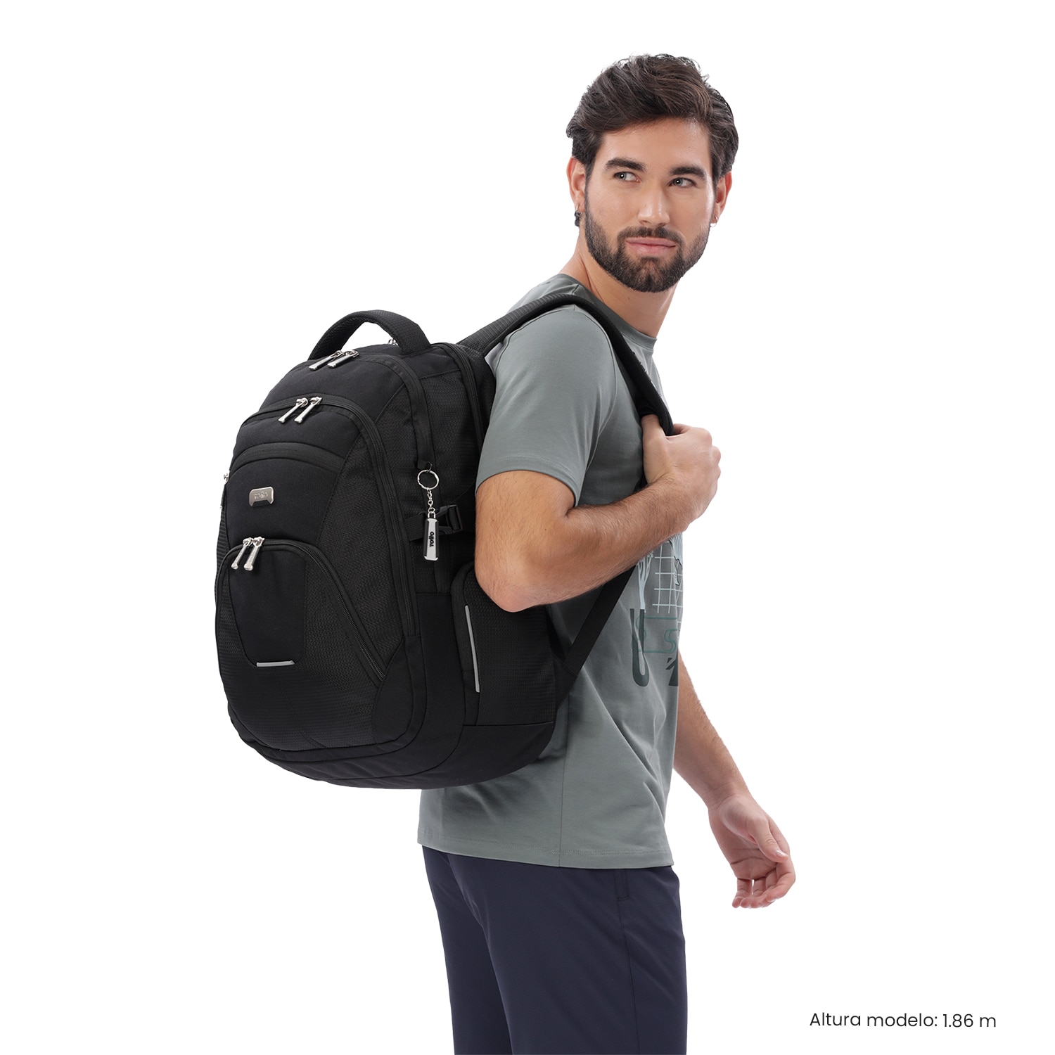 Mochila Executiva Totto Polixan 3.0 Preto-3