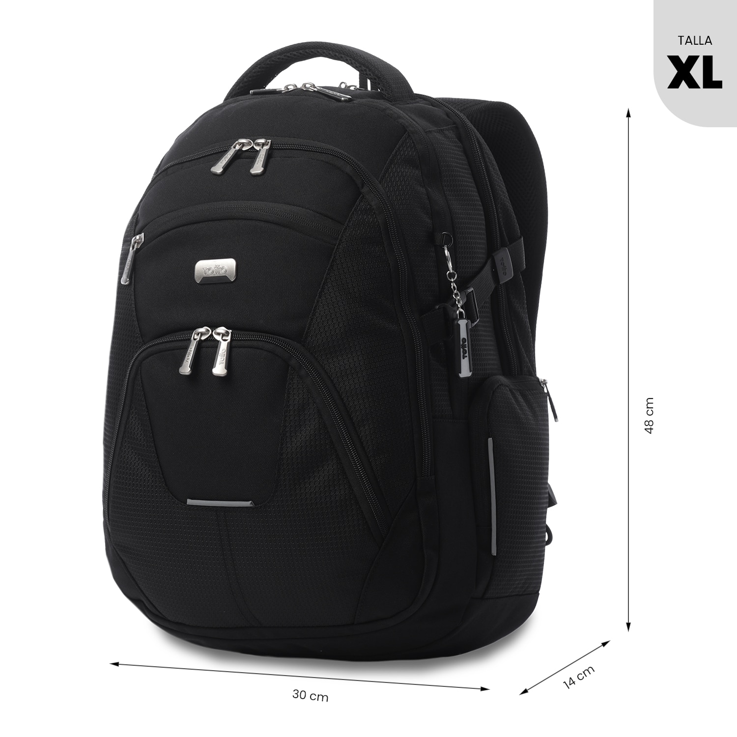 Mochila Executiva Totto Polixan 3.0 Preto-4