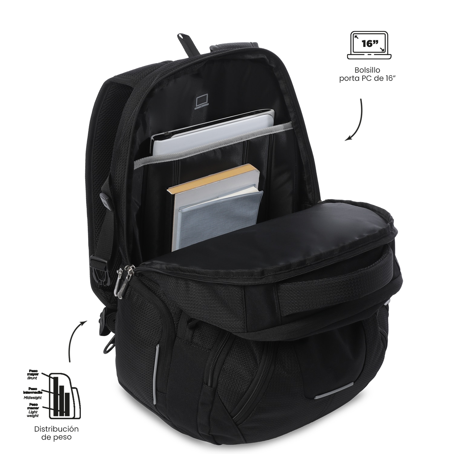 Mochila Executiva Totto Polixan 3.0 Preto-6