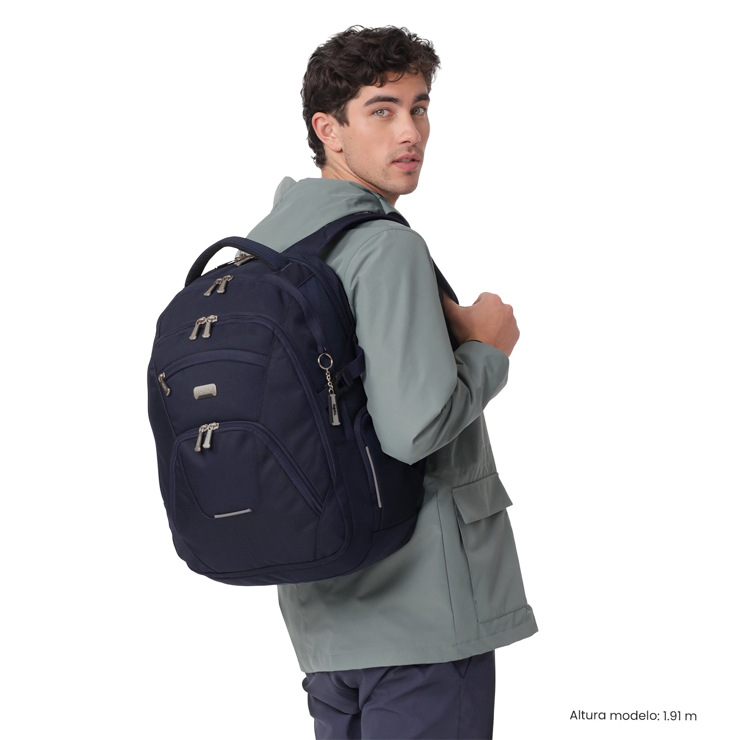 Mochila Executiva Totto Polixan 3.0 Azul-3
