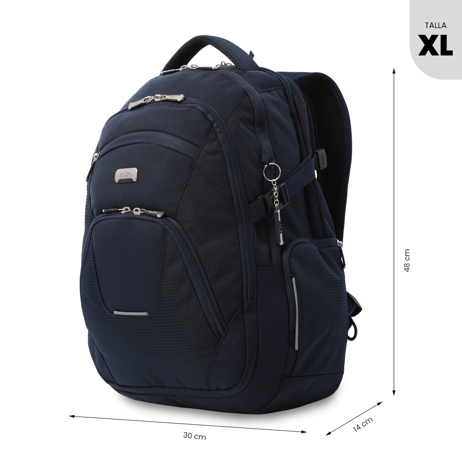 Mochila Executiva Totto Polixan 3.0 Azul-4