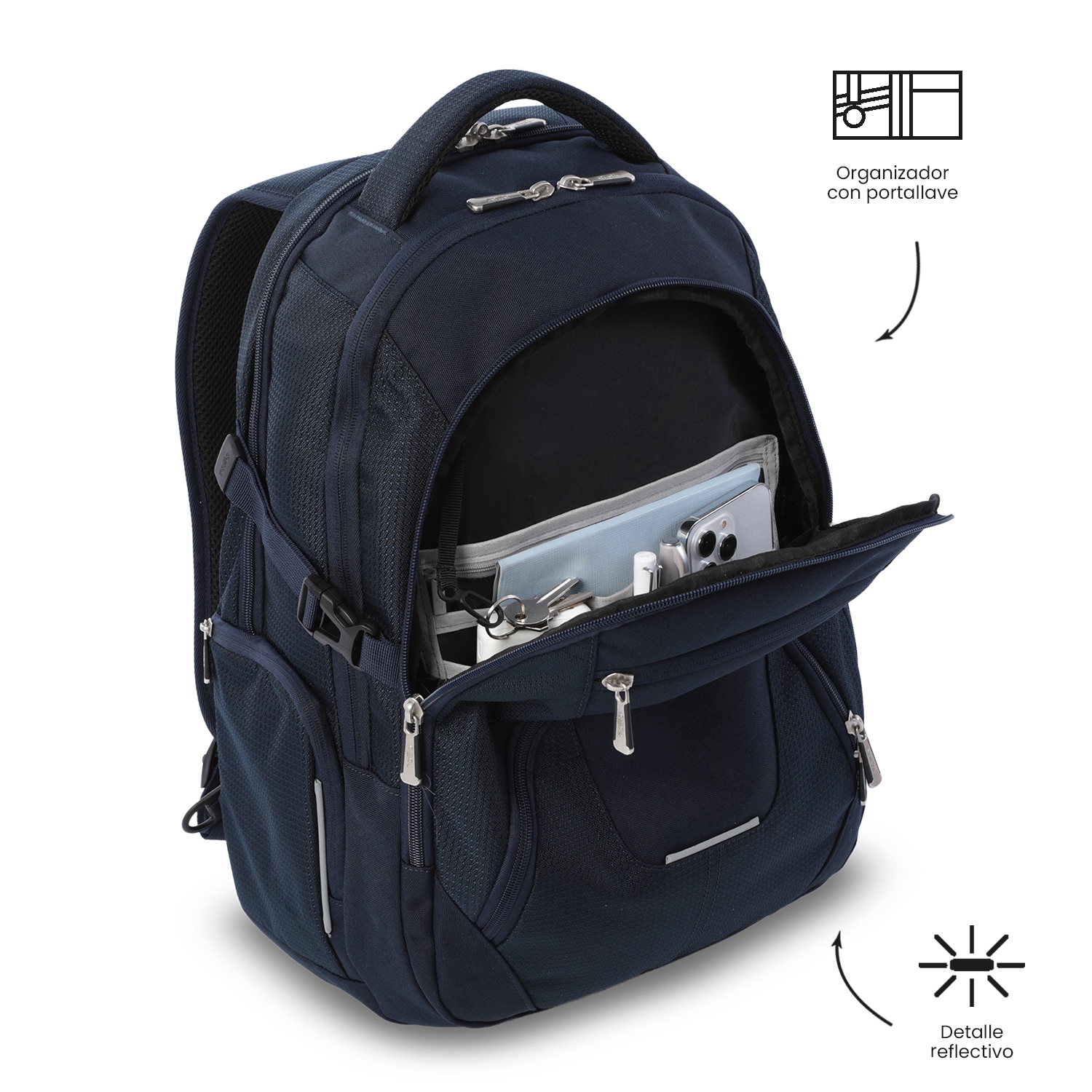 Mochila Executiva Totto Polixan 3.0 Azul-7