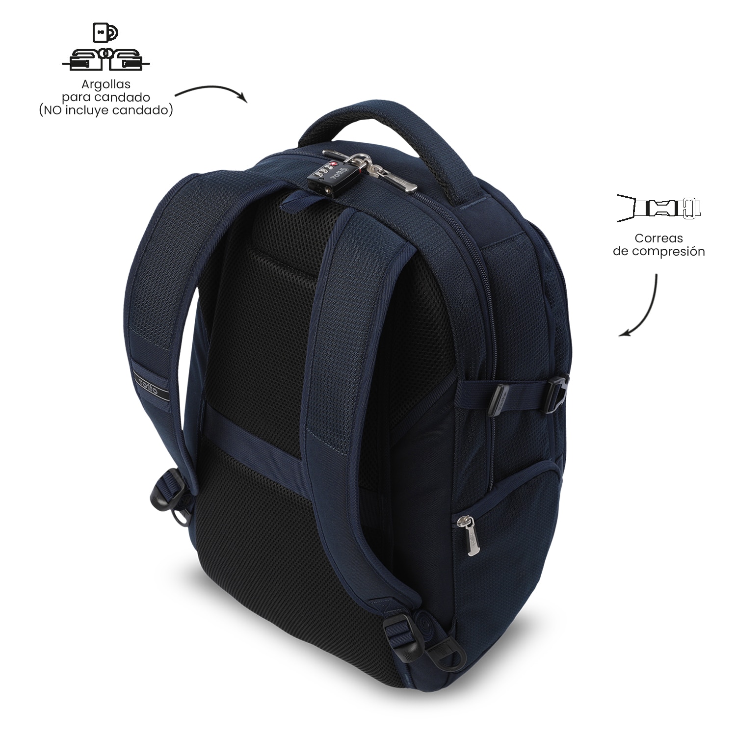 Mochila Executiva Totto Polixan 3.0 Azul-8