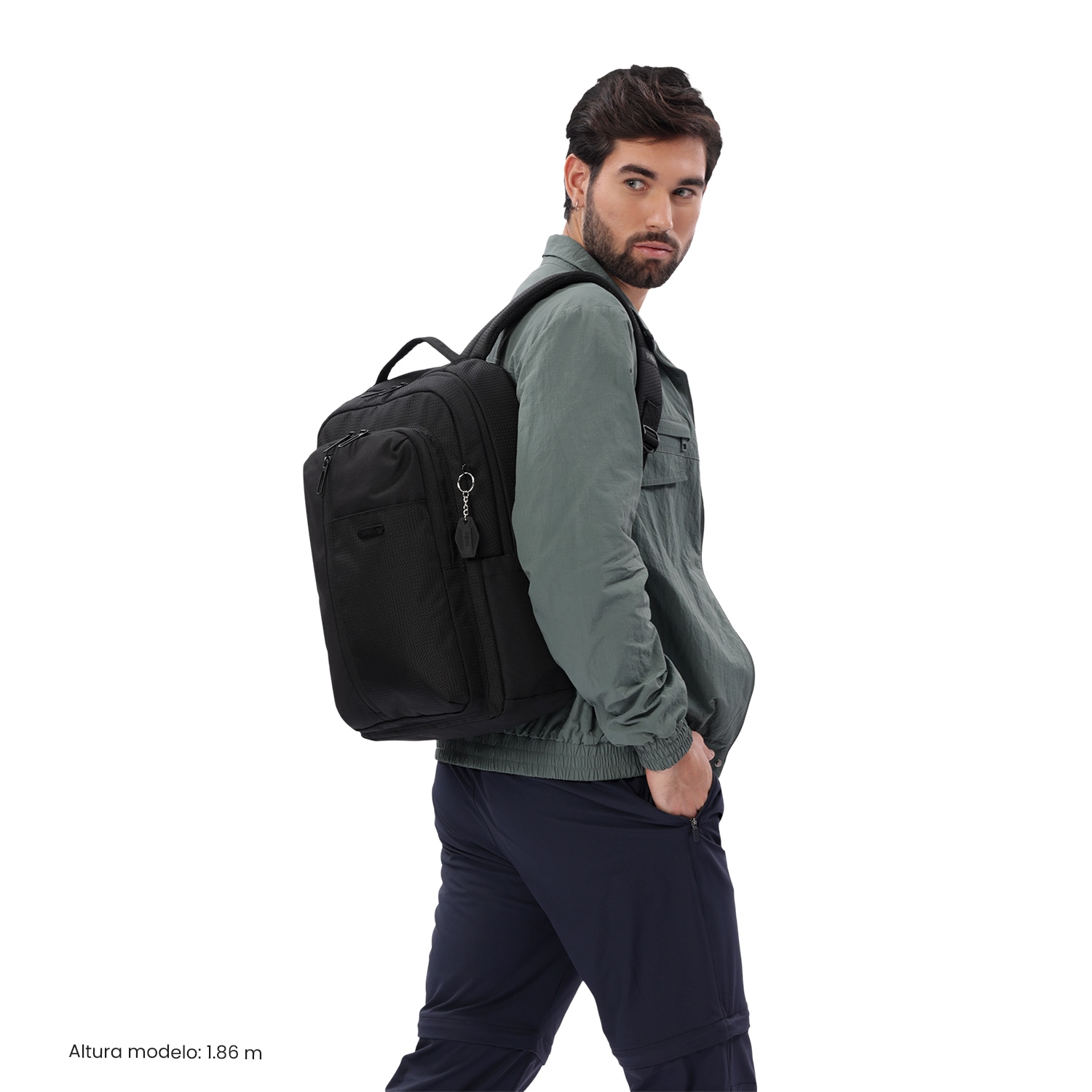 Mochila Executiva Totto Drift Preto-3