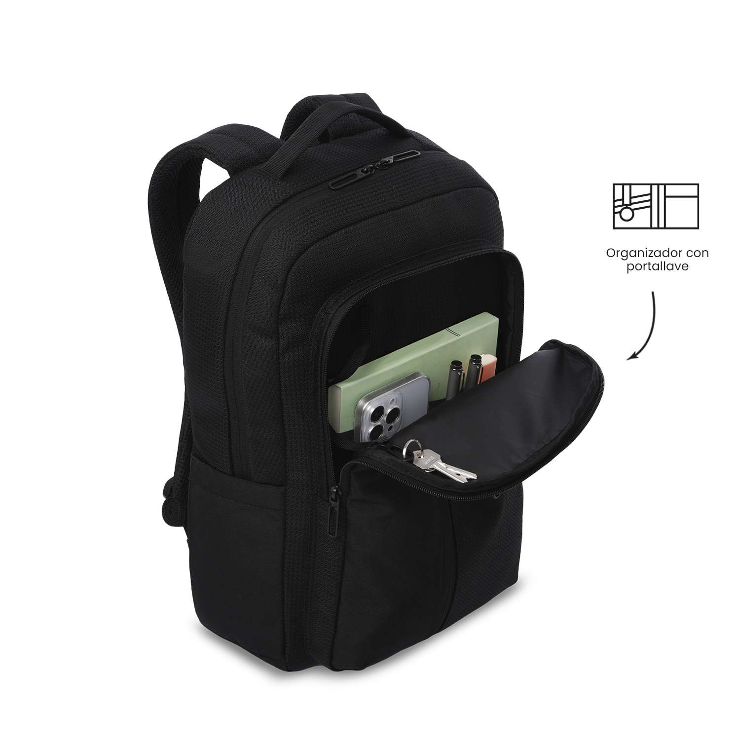Mochila Executiva Totto Drift Preto-6