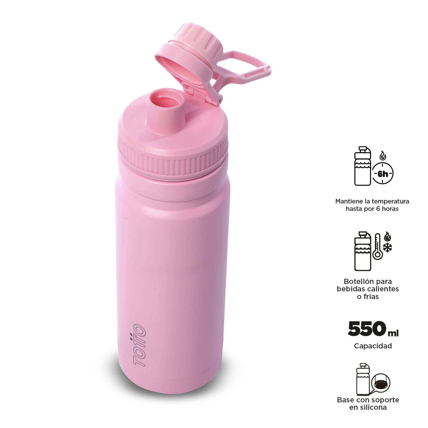 Garrafa Totto Jettes com Capacidade de 0.55l Roxo-3
