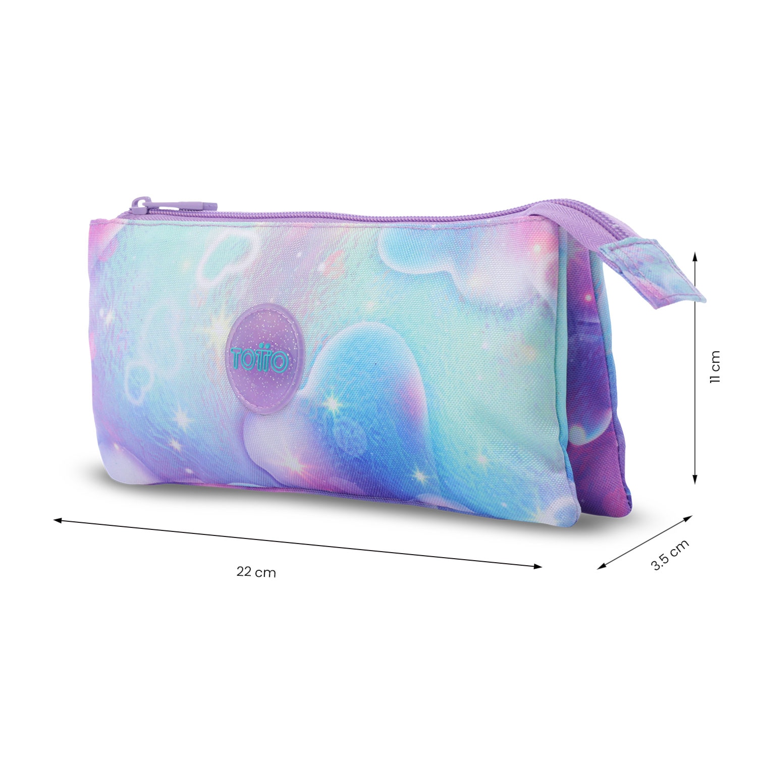 Estojo Infantil Totto Skl com 1 Compartimento Roxo-3