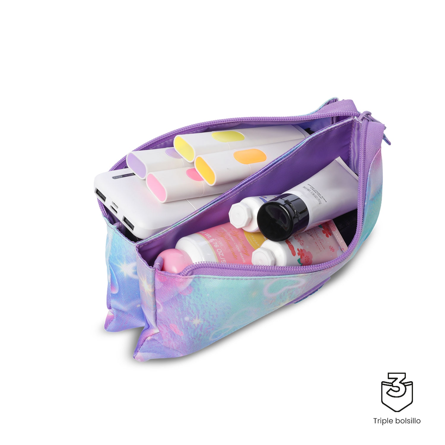 Estojo Infantil Totto Skl com 1 Compartimento Roxo-4