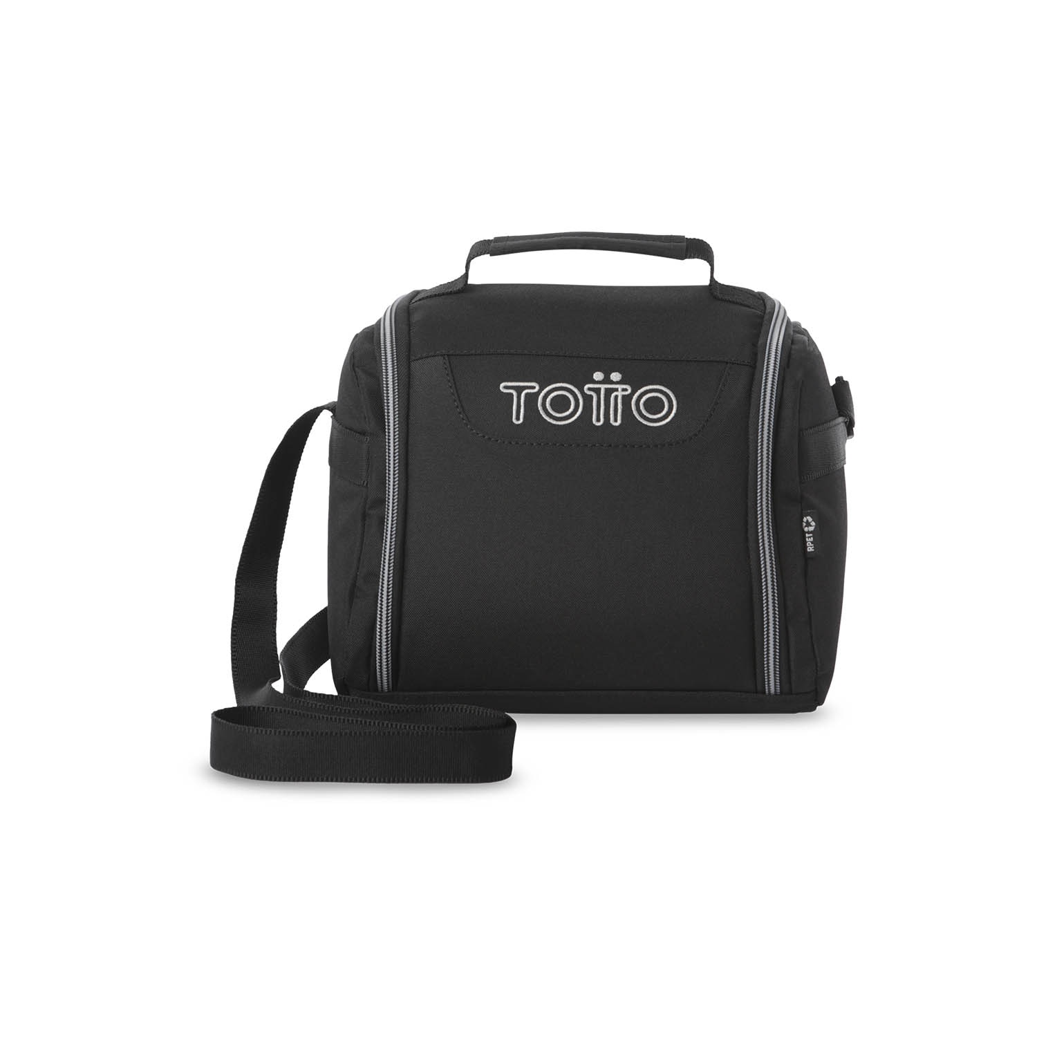 Lancheira Adulto Totto Resaltador Ecole Solid Preto-2