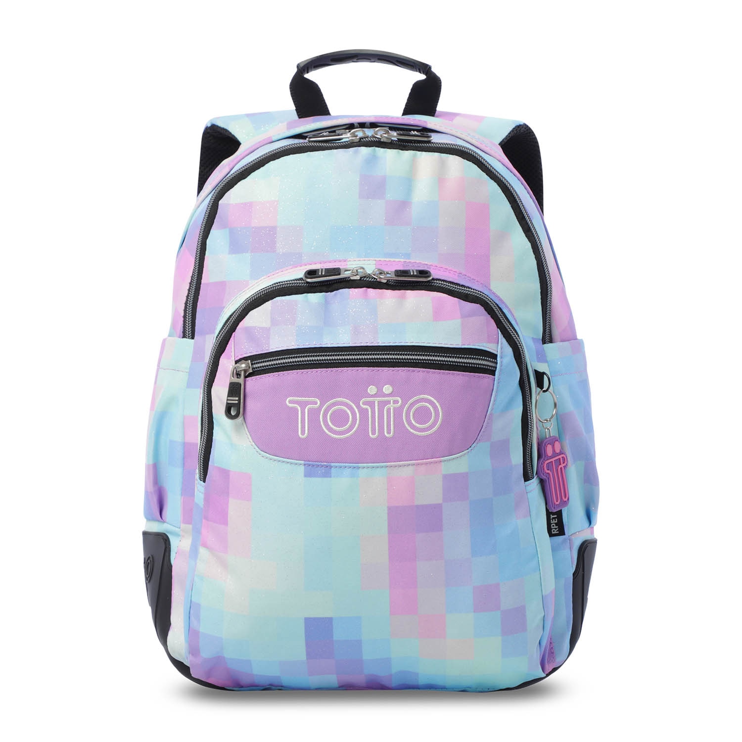 Mochila Escolar Totto Rayol Glitter Roxo-2