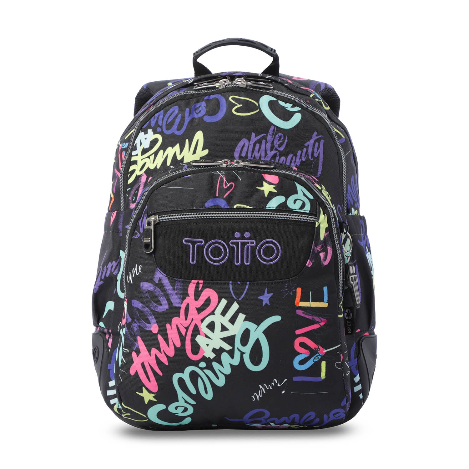 Mochila Escolar Totto Rayol Preto-2