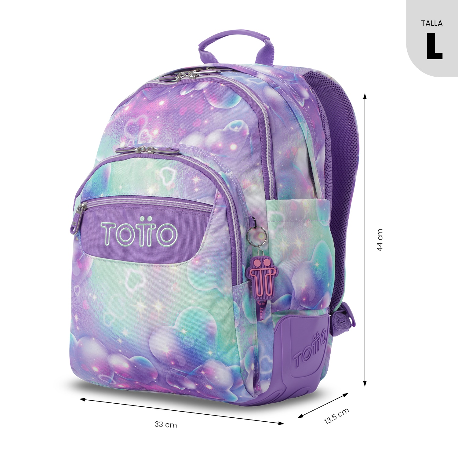 Mochila Escolar Totto Rayol Roxo-4