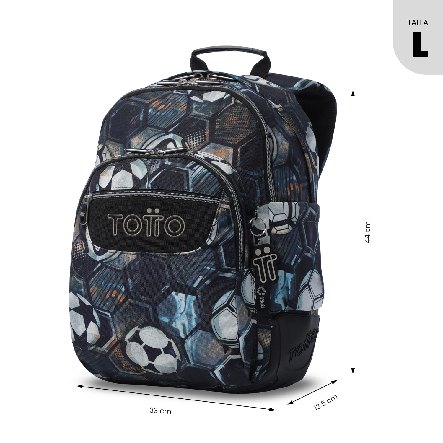 Mochila Escolar Totto Rayol Preto-4