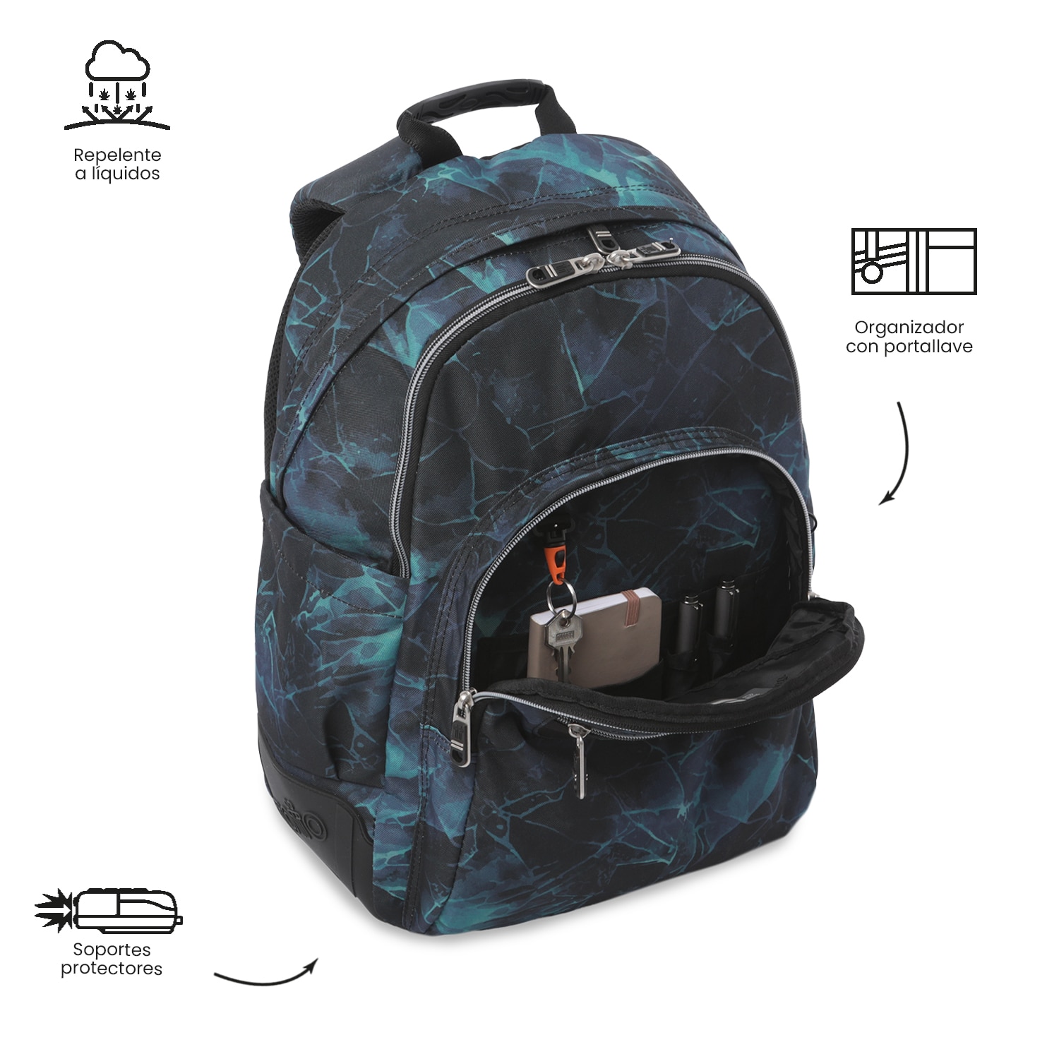 Mochila Escolar Totto Rayol Preto-6