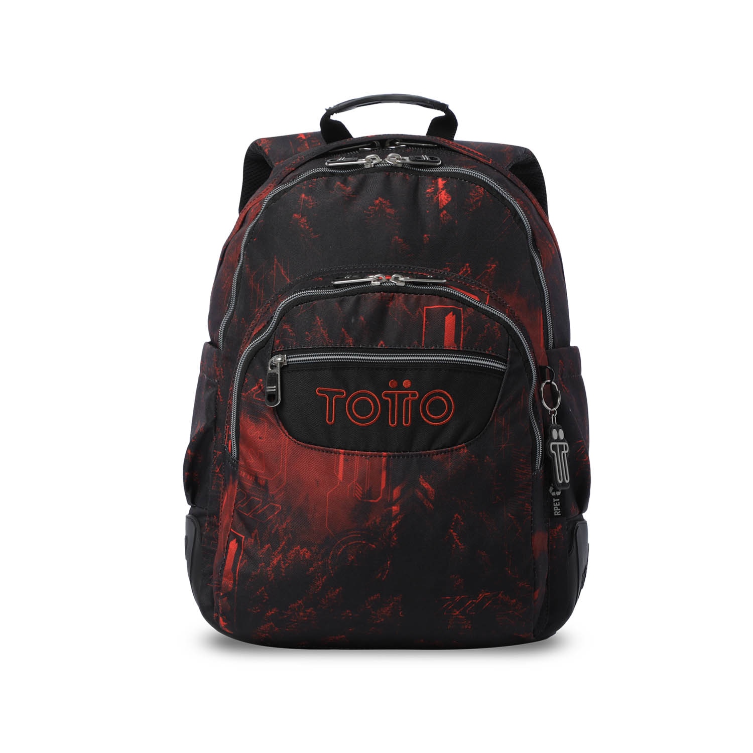 Mochila Escolar Totto Rayol Vermelho-2