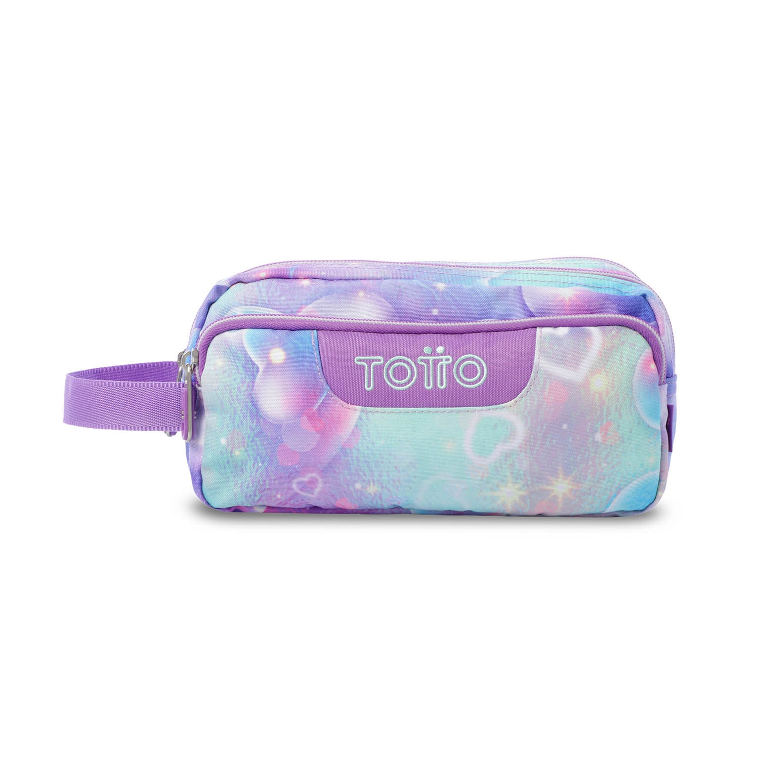 Estojo Escolar Totto Agapec com 3 Compartimentos Roxo-2