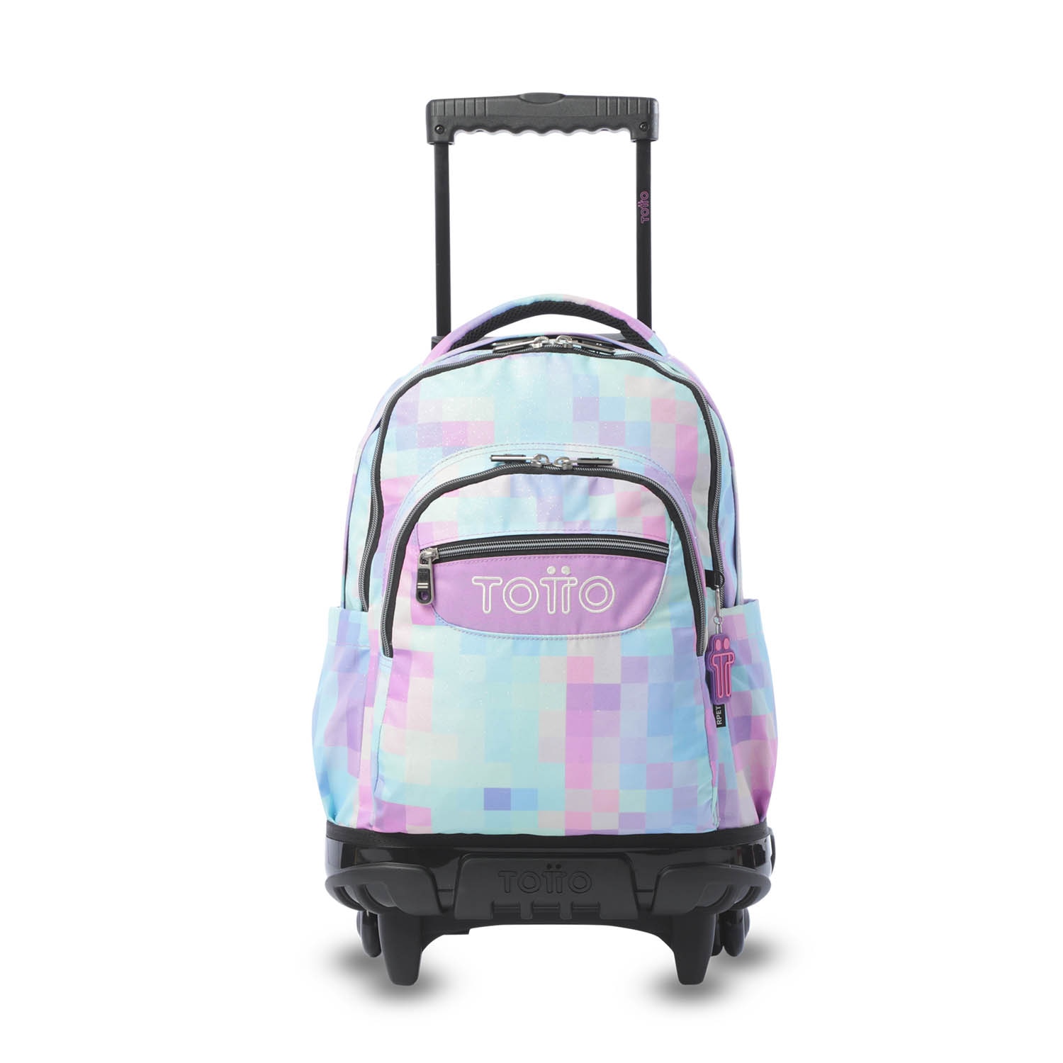 Imagem 0 de Mochila Escolar com Rodas Totto Renglones Glitter