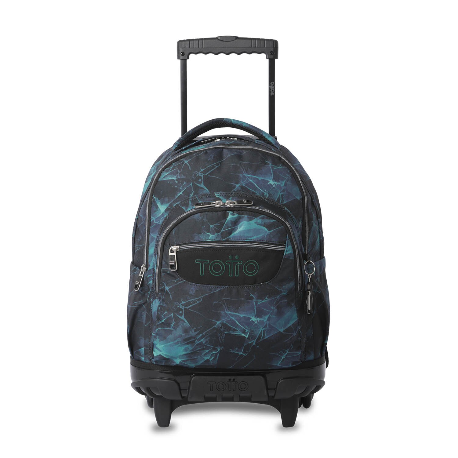 Mochila Escolar com Rodas Totto Renglones Preto-2