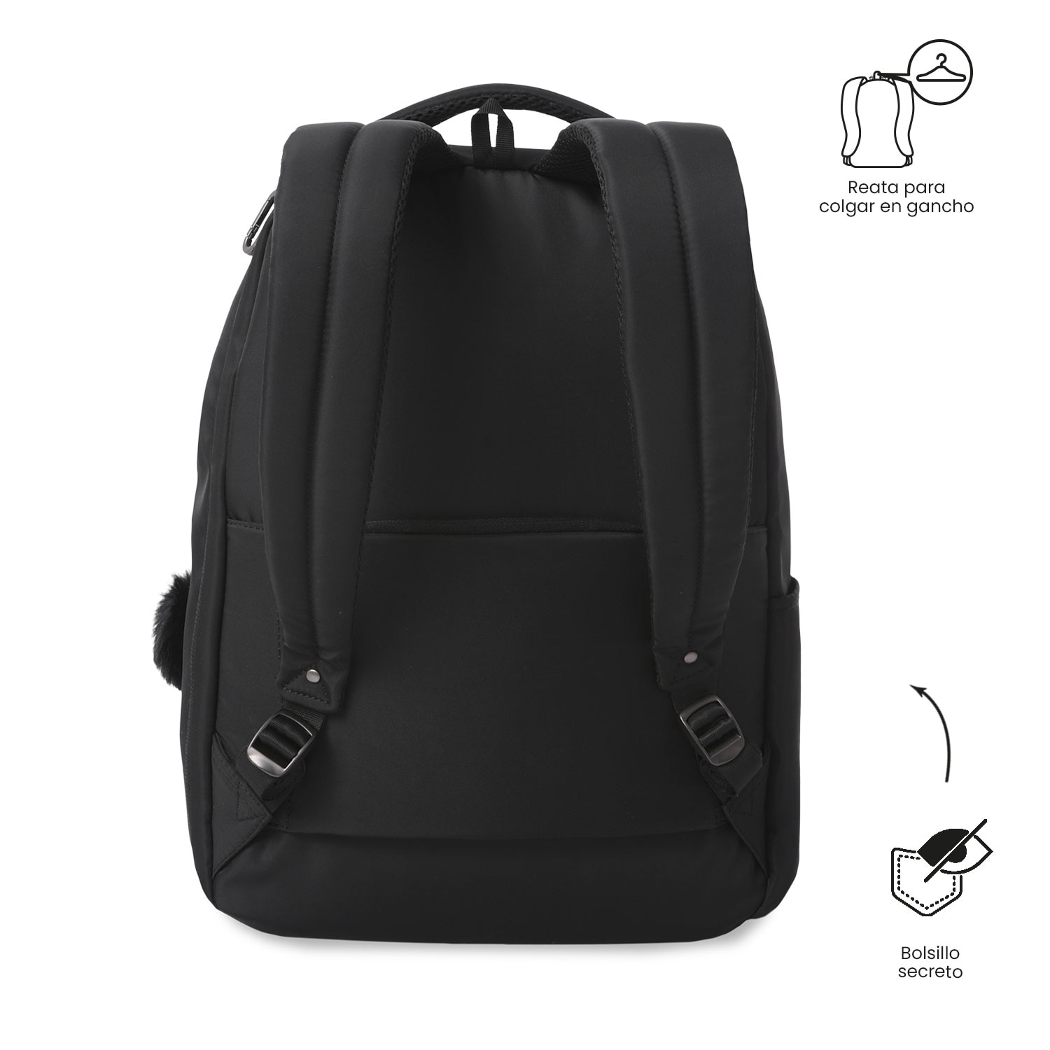 Mochila Executiva Totto Adelaide 2 2.0 Preto-5