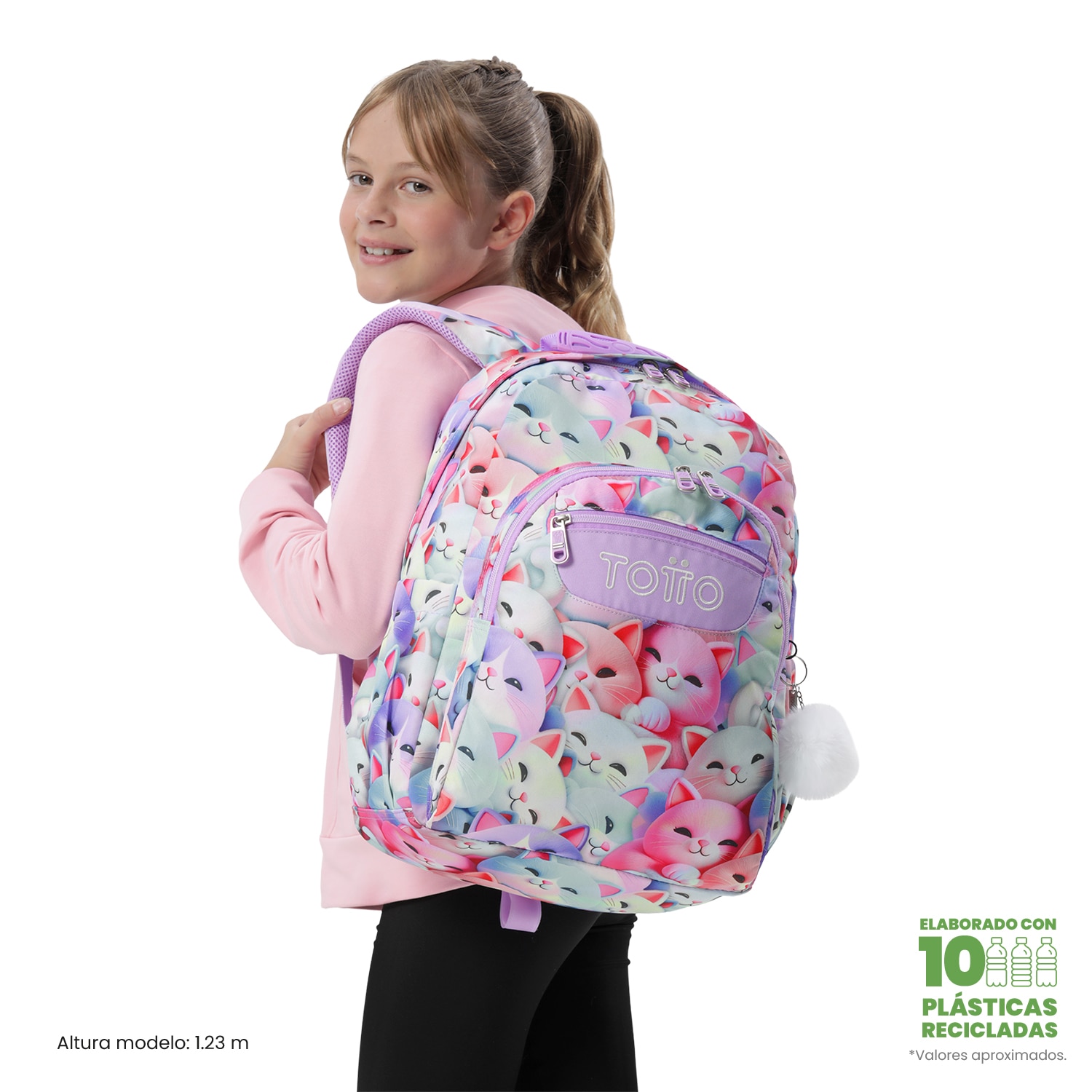 Mochila Escolar Totto Acuareles Roxo-3