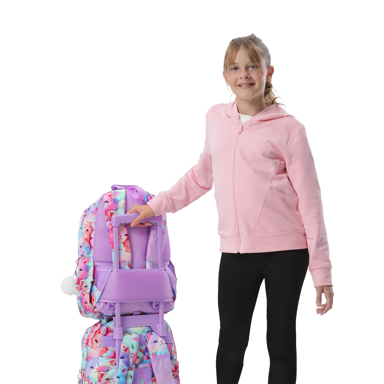 Mochila Escolar Totto Acuareles Roxo-8