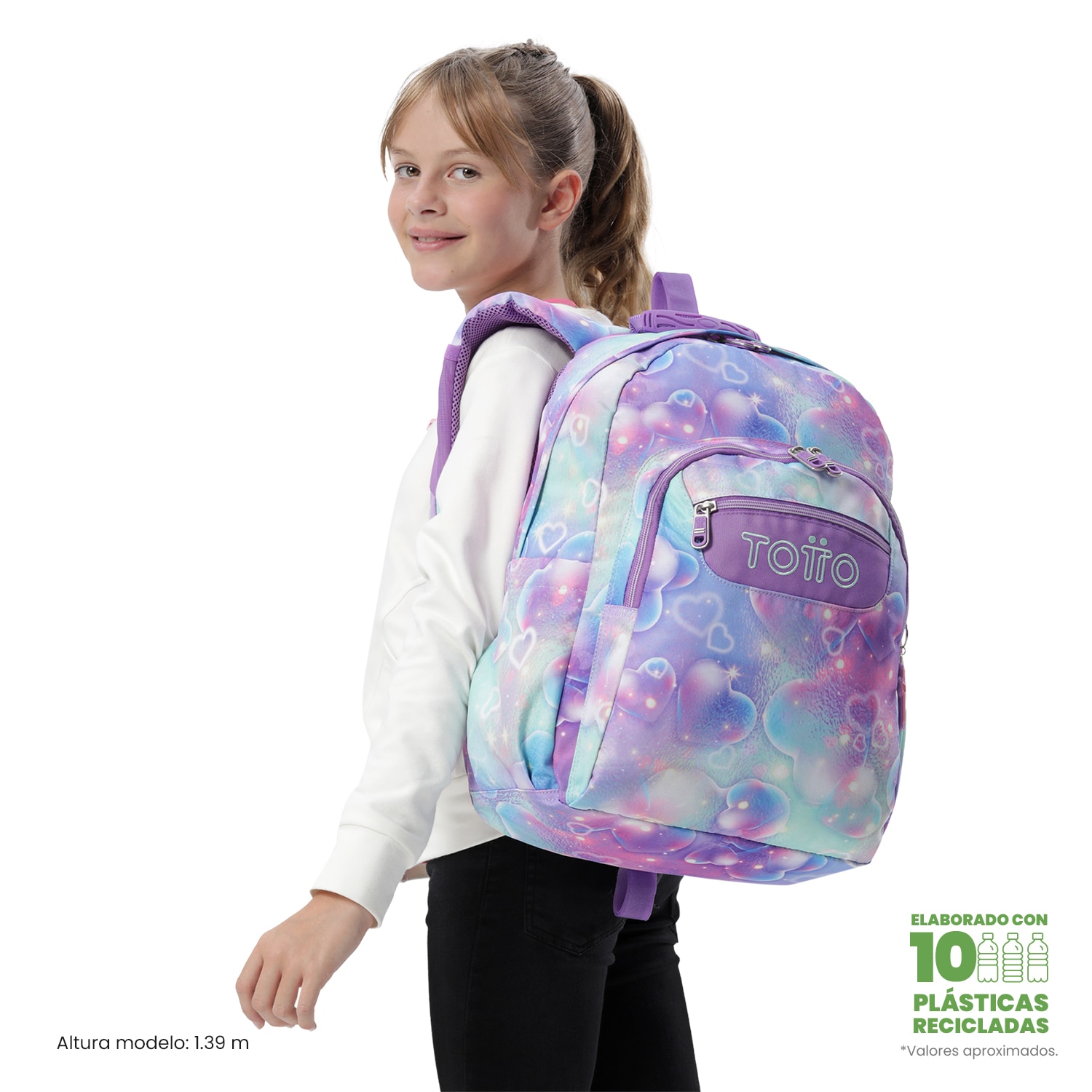 Mochila Escolar Totto Acuareles Roxo-3