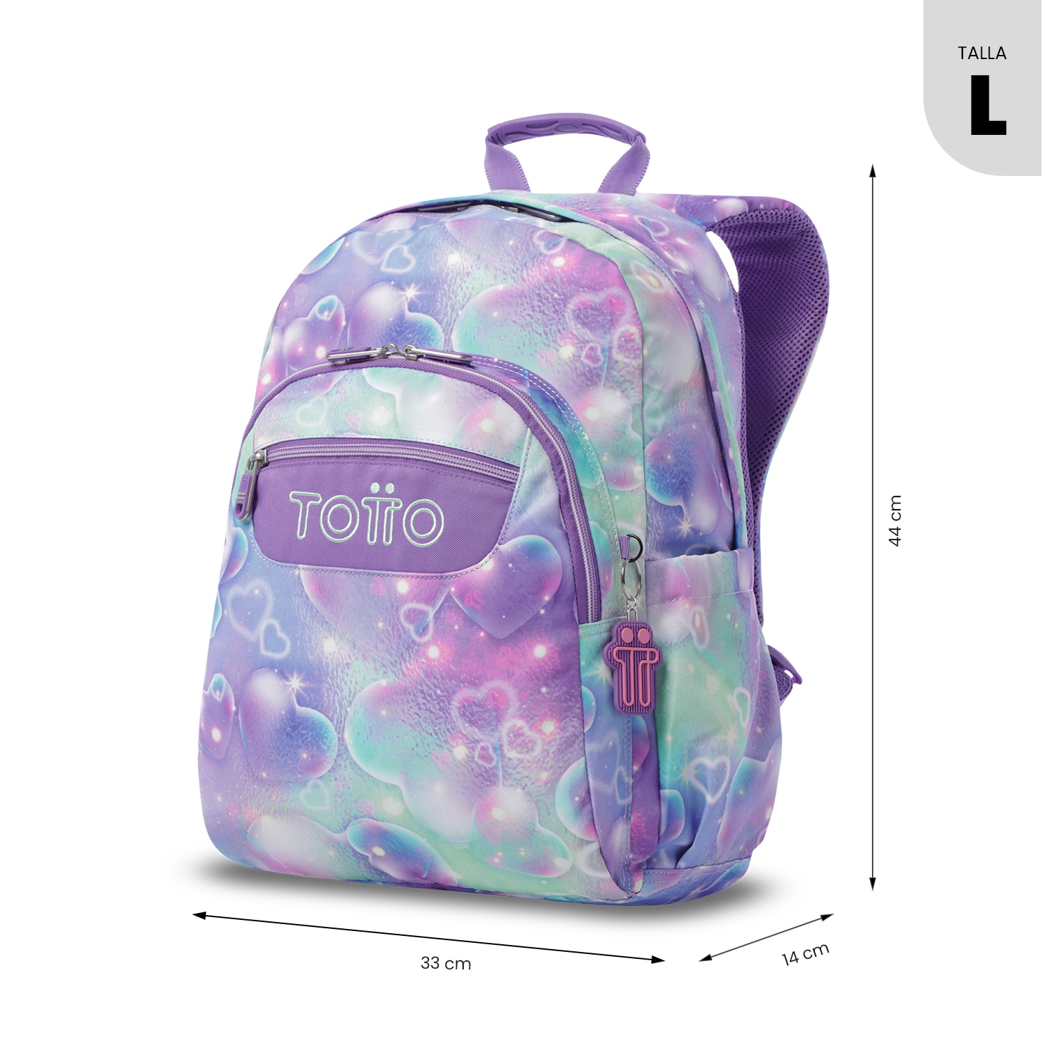 Mochila Escolar Totto Acuareles Roxo-4