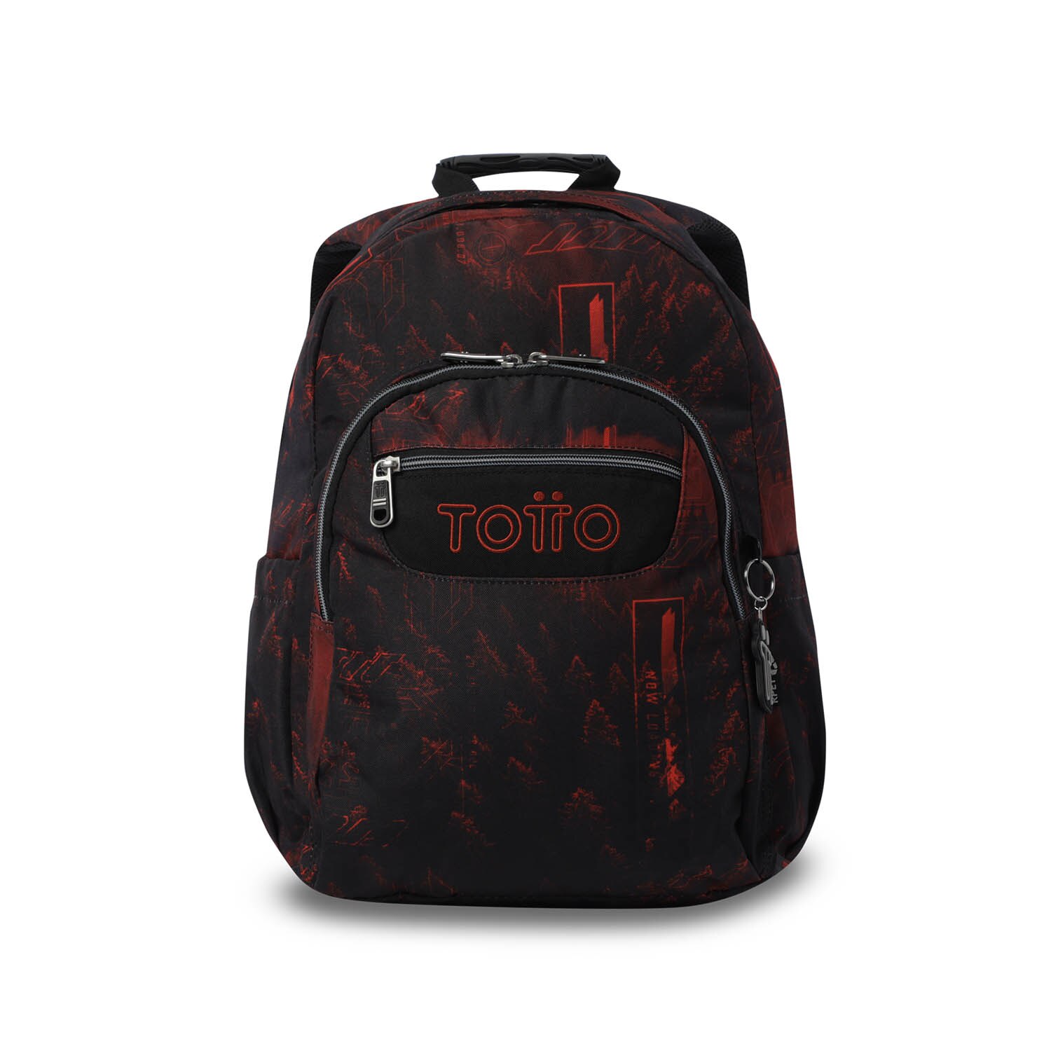 Mochila Escolar Totto Acuareles Vermelho-2