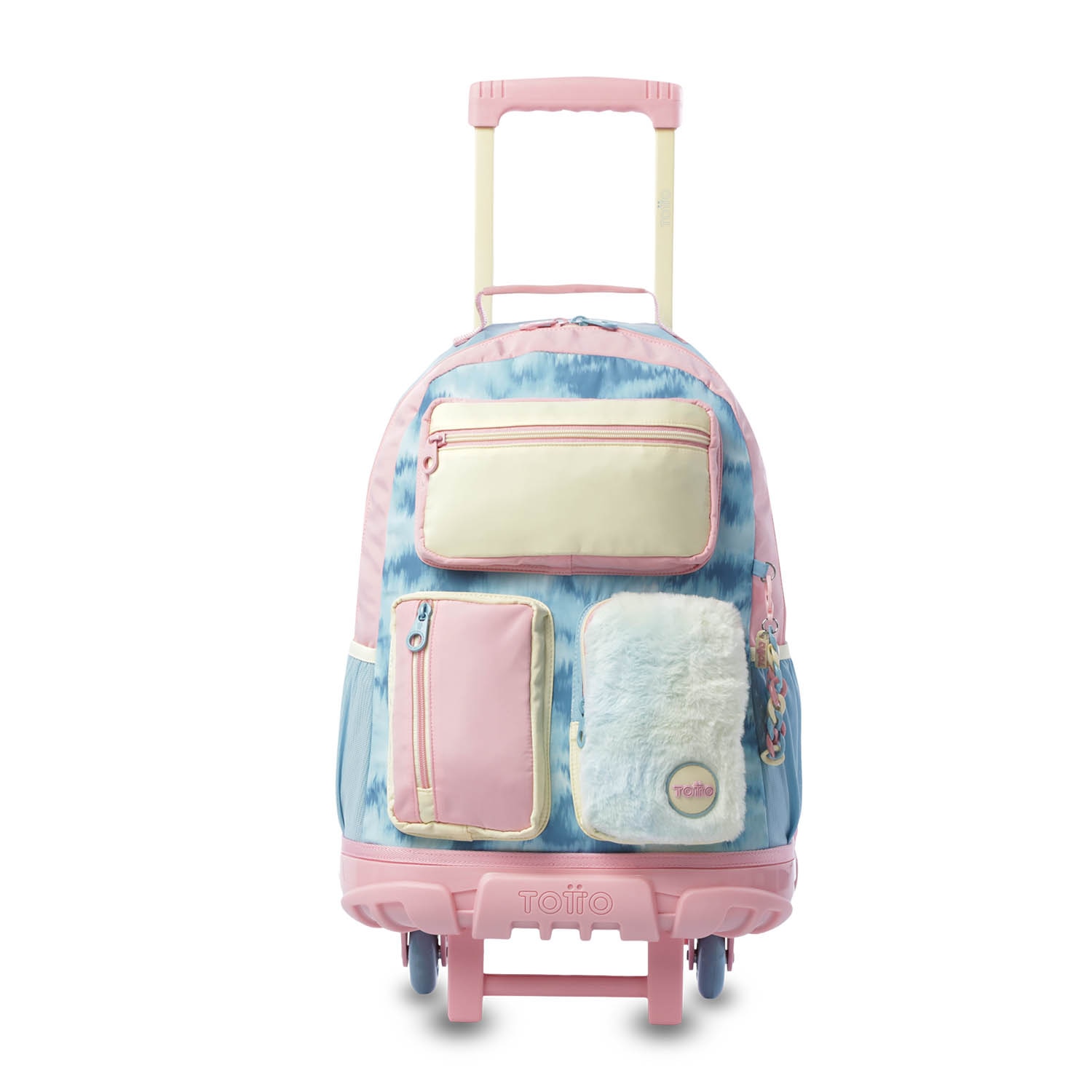 Mochila Infantil com Rodas Totto Bloum L Azul-2