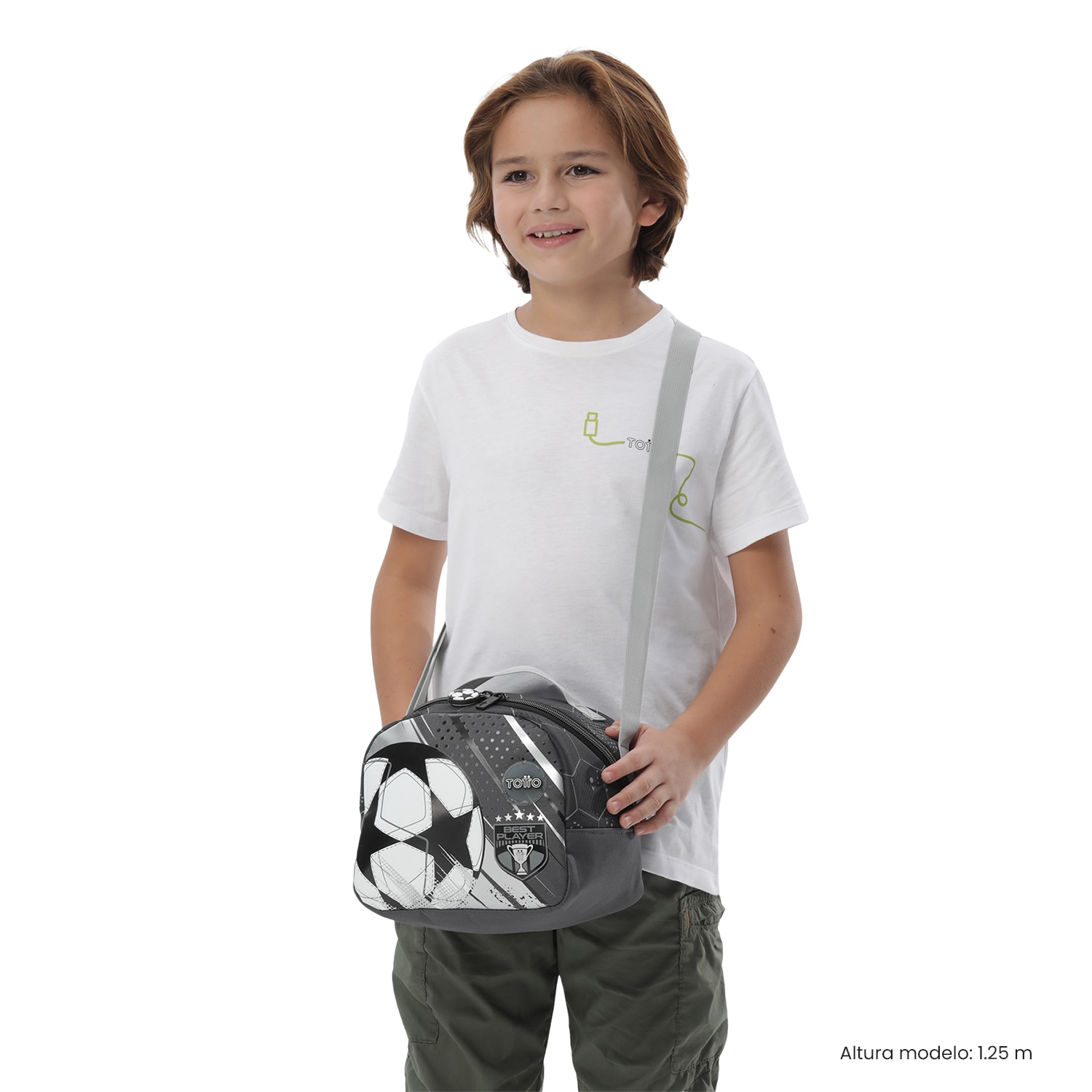 Porta-merenda Infantil Totto Champion Preto-3