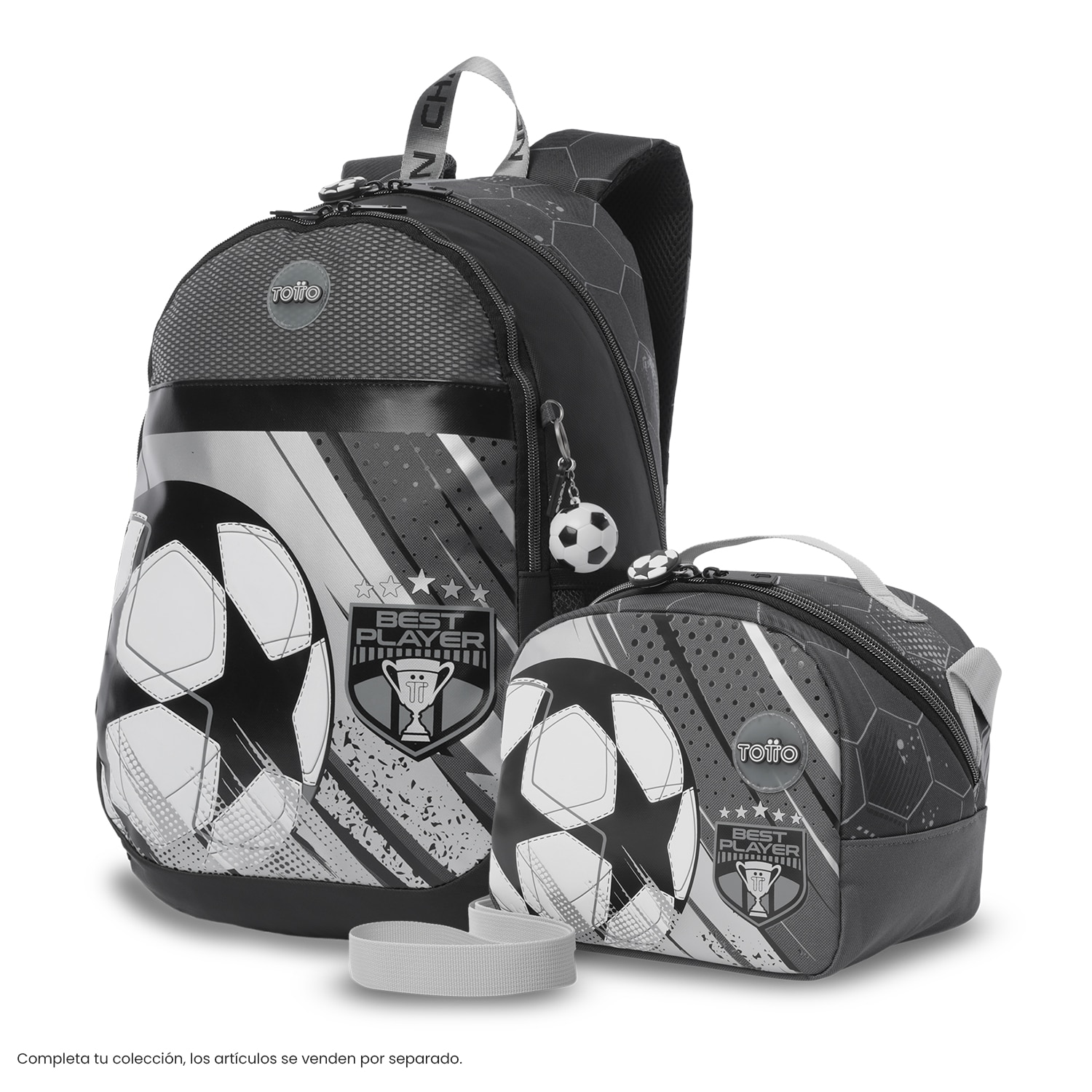 Porta-merenda Infantil Totto Champion Preto-8