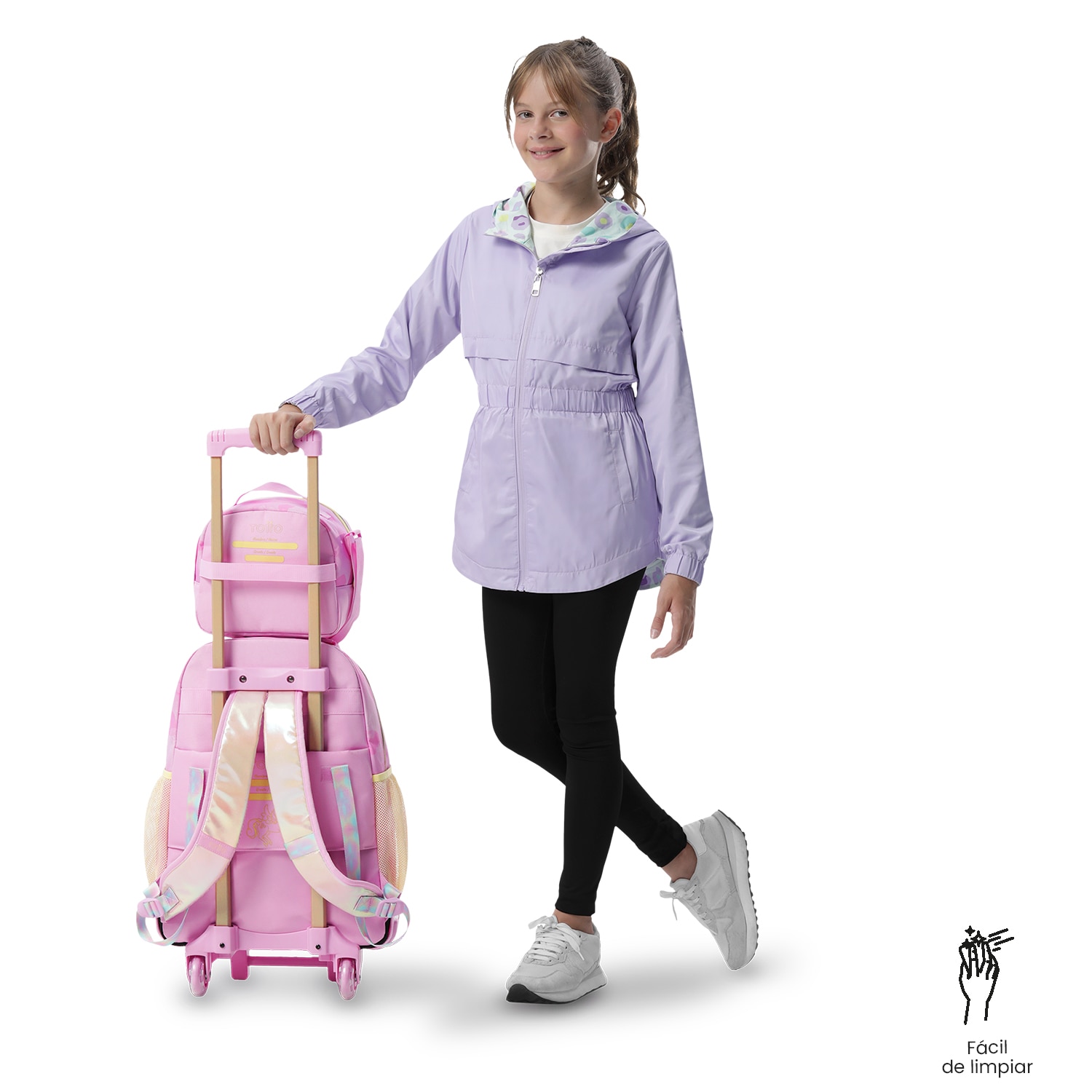 Lancheira Infantil Totto Unicorn Kisses Rosa-7