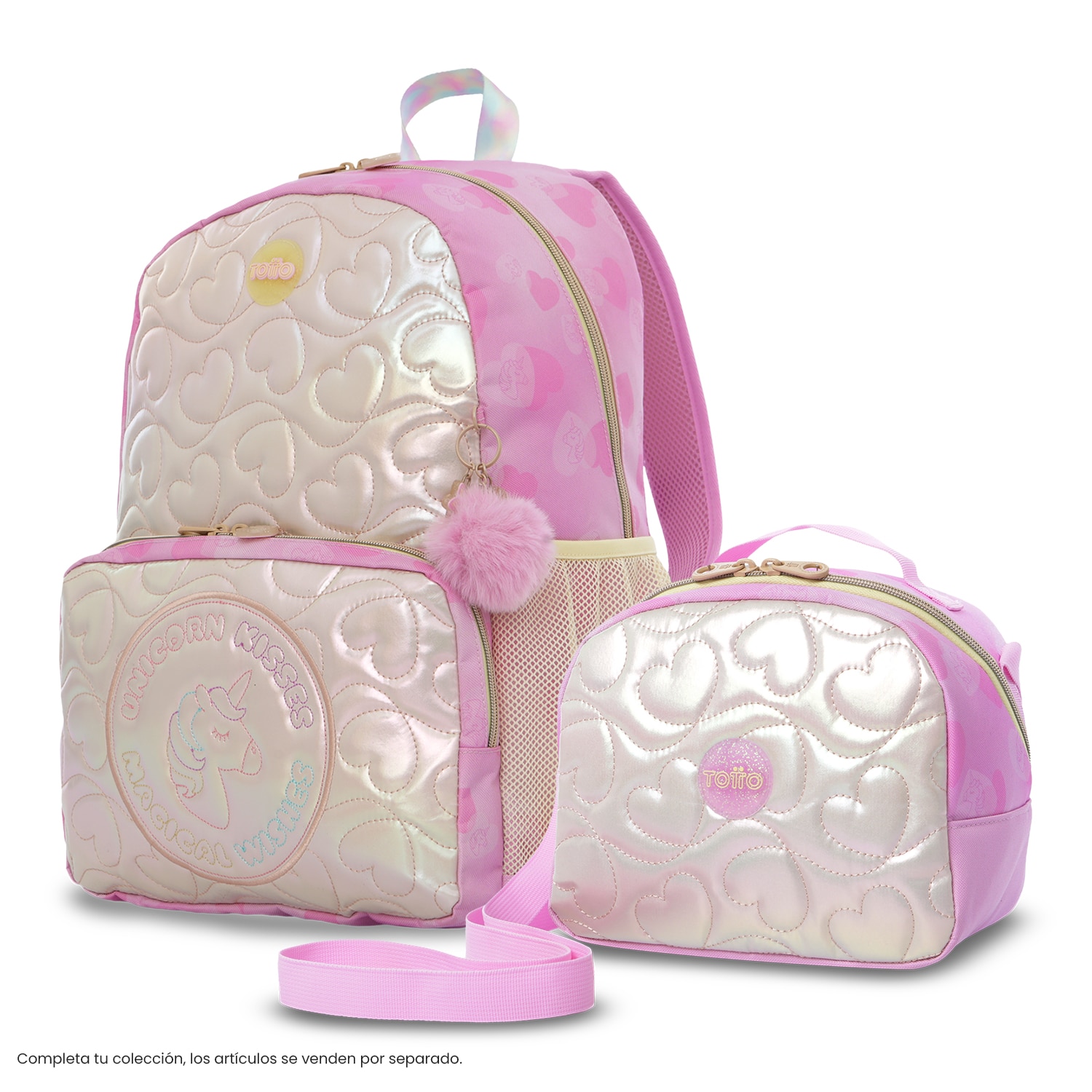 Lancheira Infantil Totto Unicorn Kisses Rosa-8