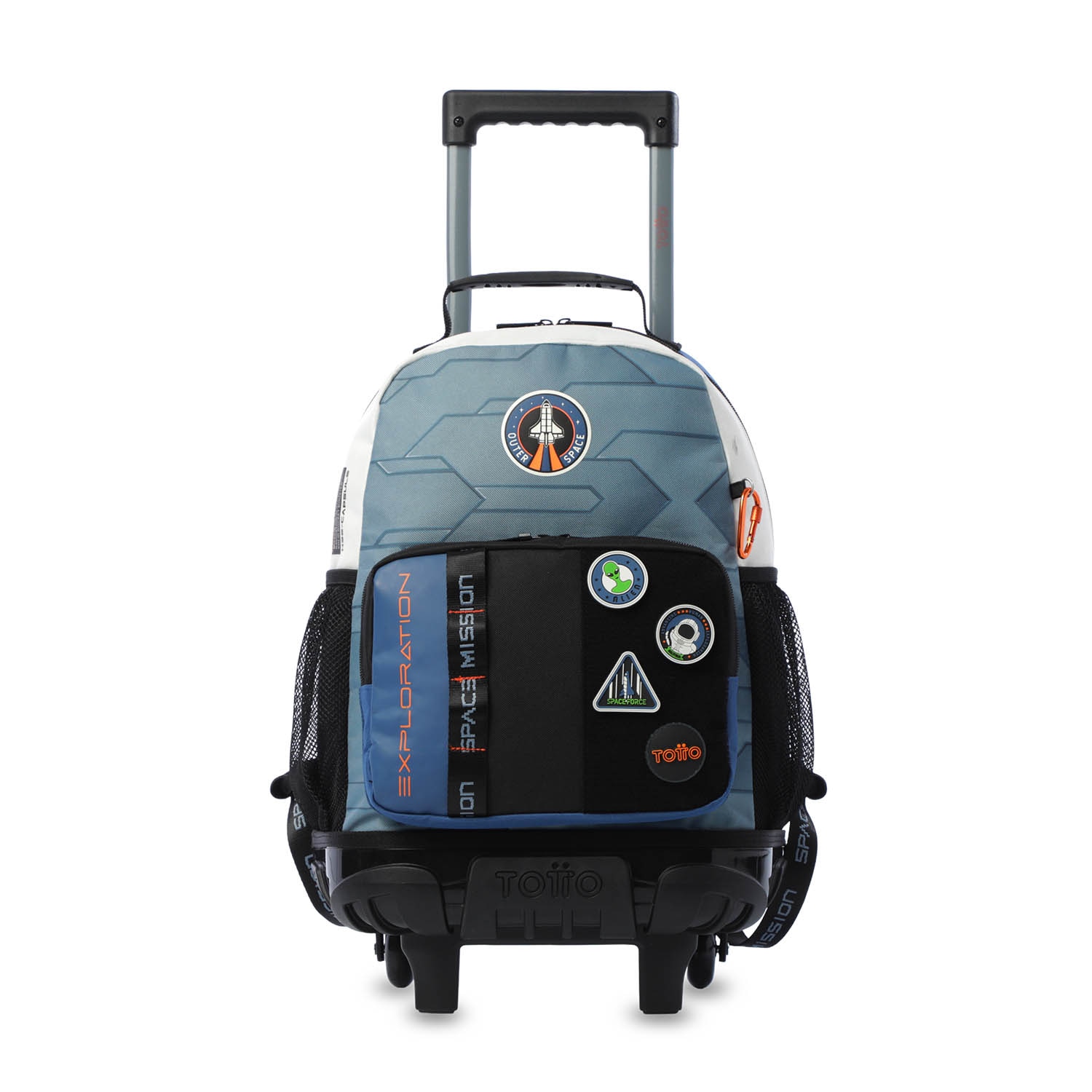 Mochila Infantil com Rodas Totto Stardust M Azul-2