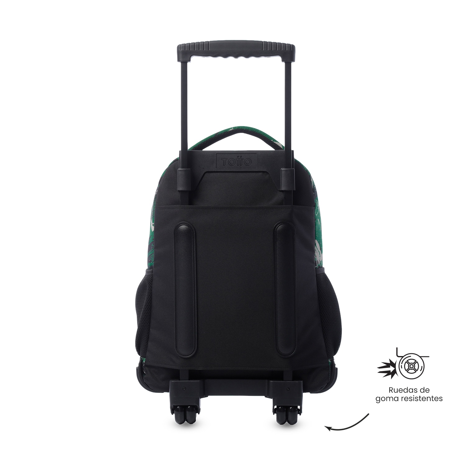 Mochila Infantil com Rodas Totto Skl L Verde-3