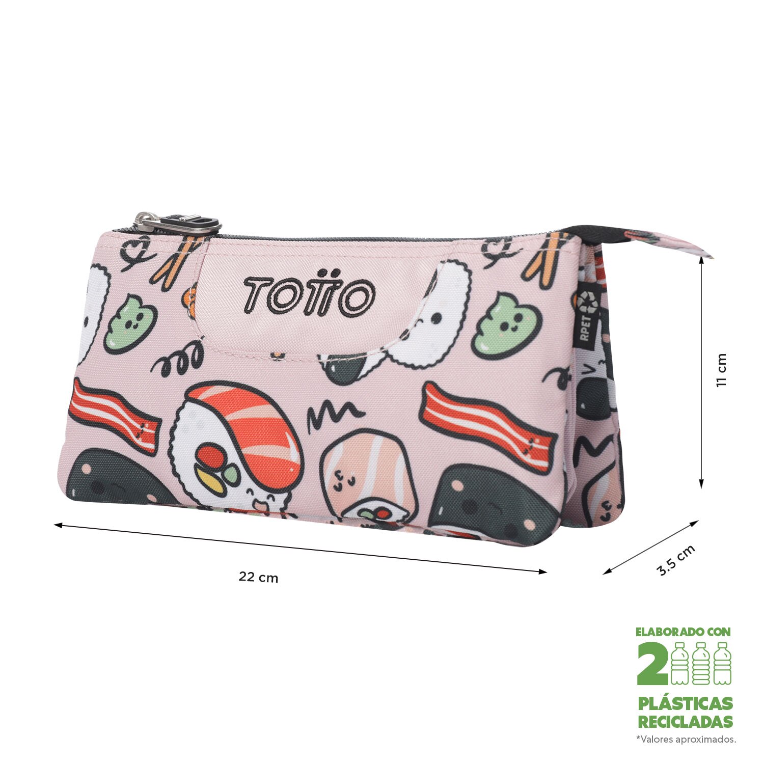 Estojo Escolar Juvenil Tablero Marca Totto Multicolor-2