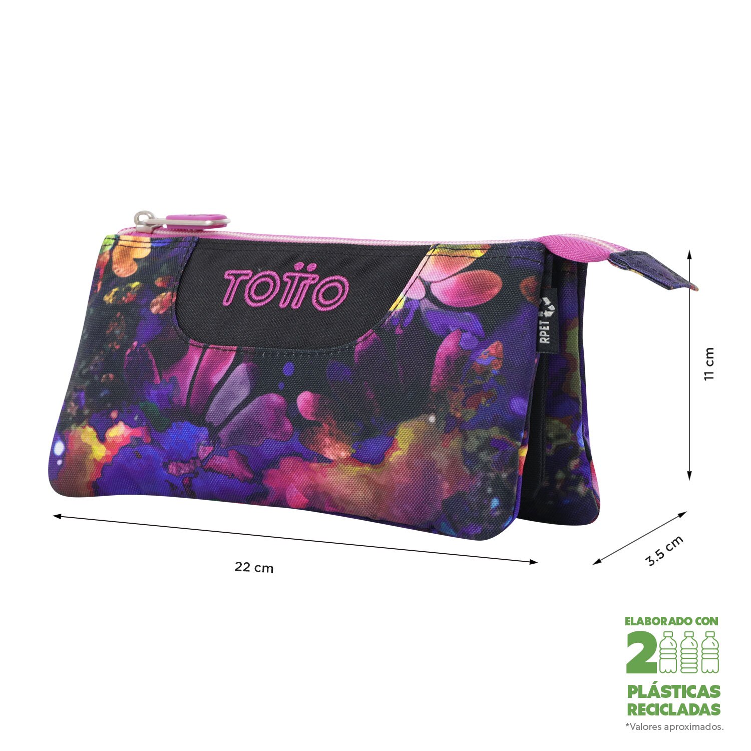 Estojo Escolar Juvenil Tablero Marca Totto Multicolor-2
